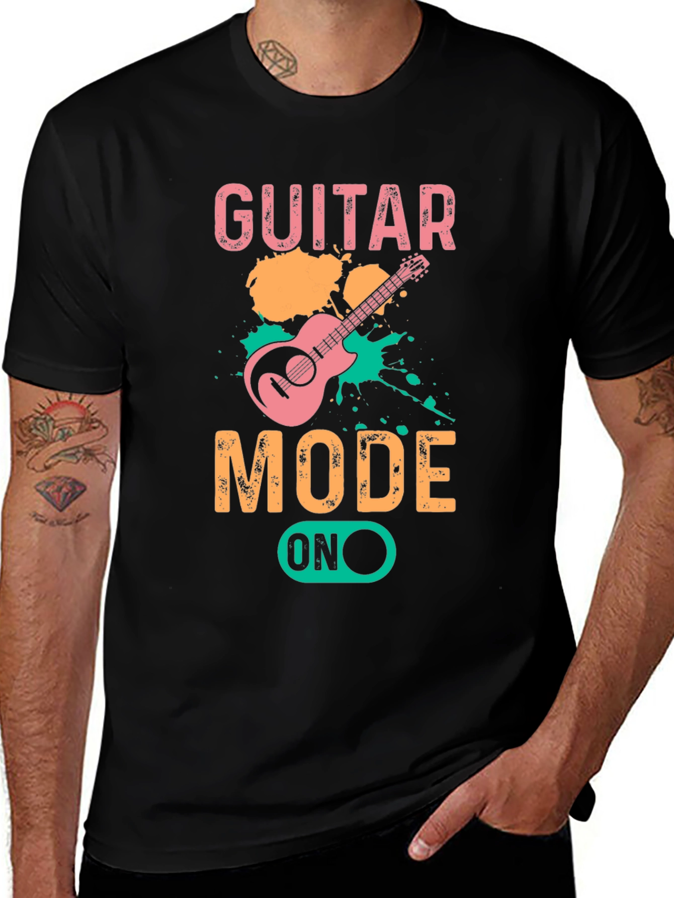 Variant 9 of Guitar Mode On Graphic T-Shirt