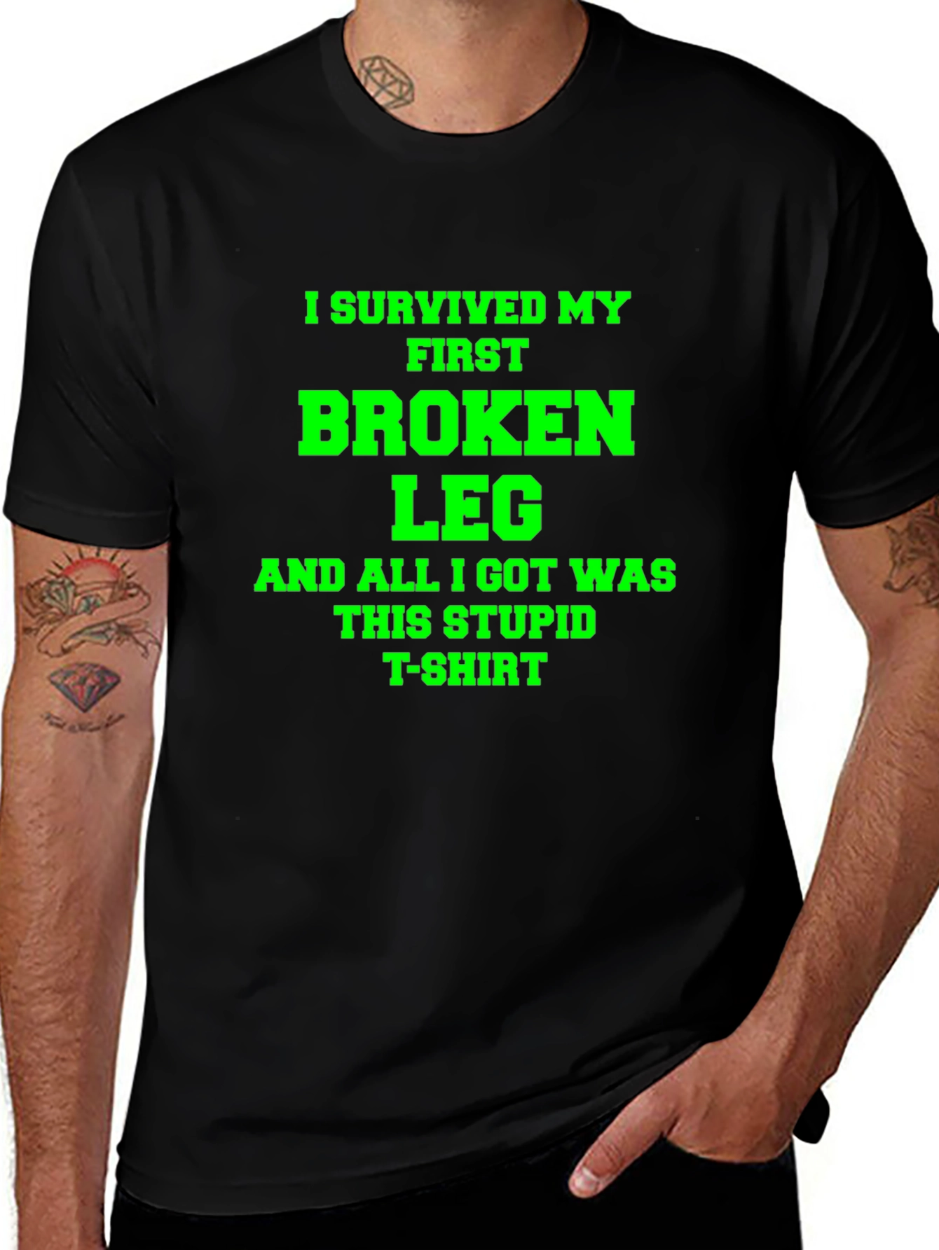 Variant 8 of I Survived My First Broken Leg T-Shirt