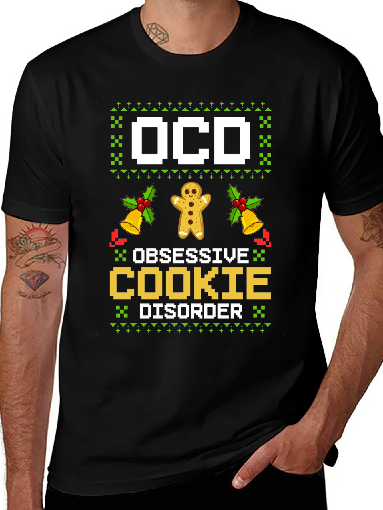 Variant 19 of OCD Obsessive Cookie Disorder Holiday Sweater T-Shirt