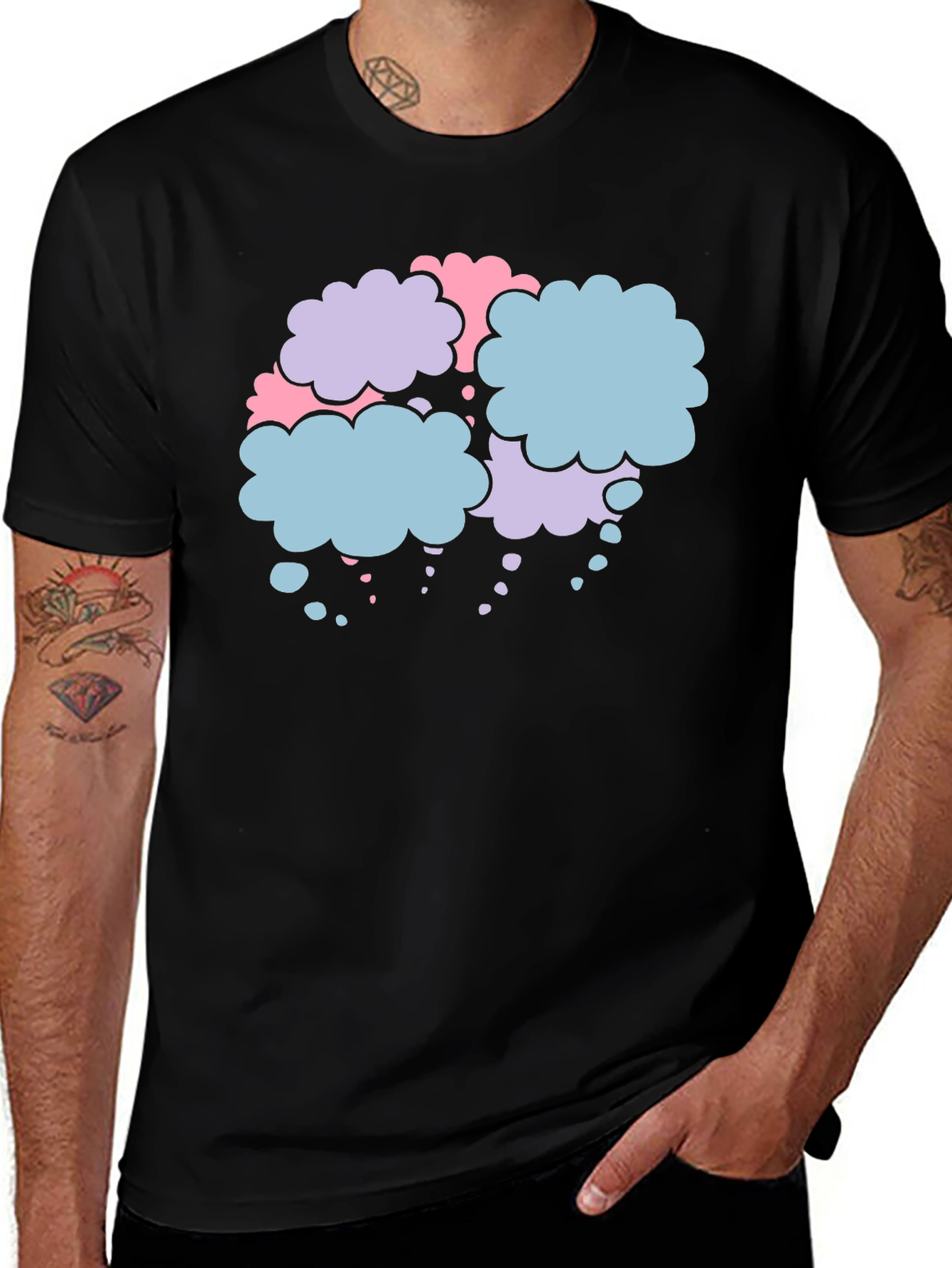 Variant 12 of Cloud Bubble Graphic Tee - Soft Cotton Blend