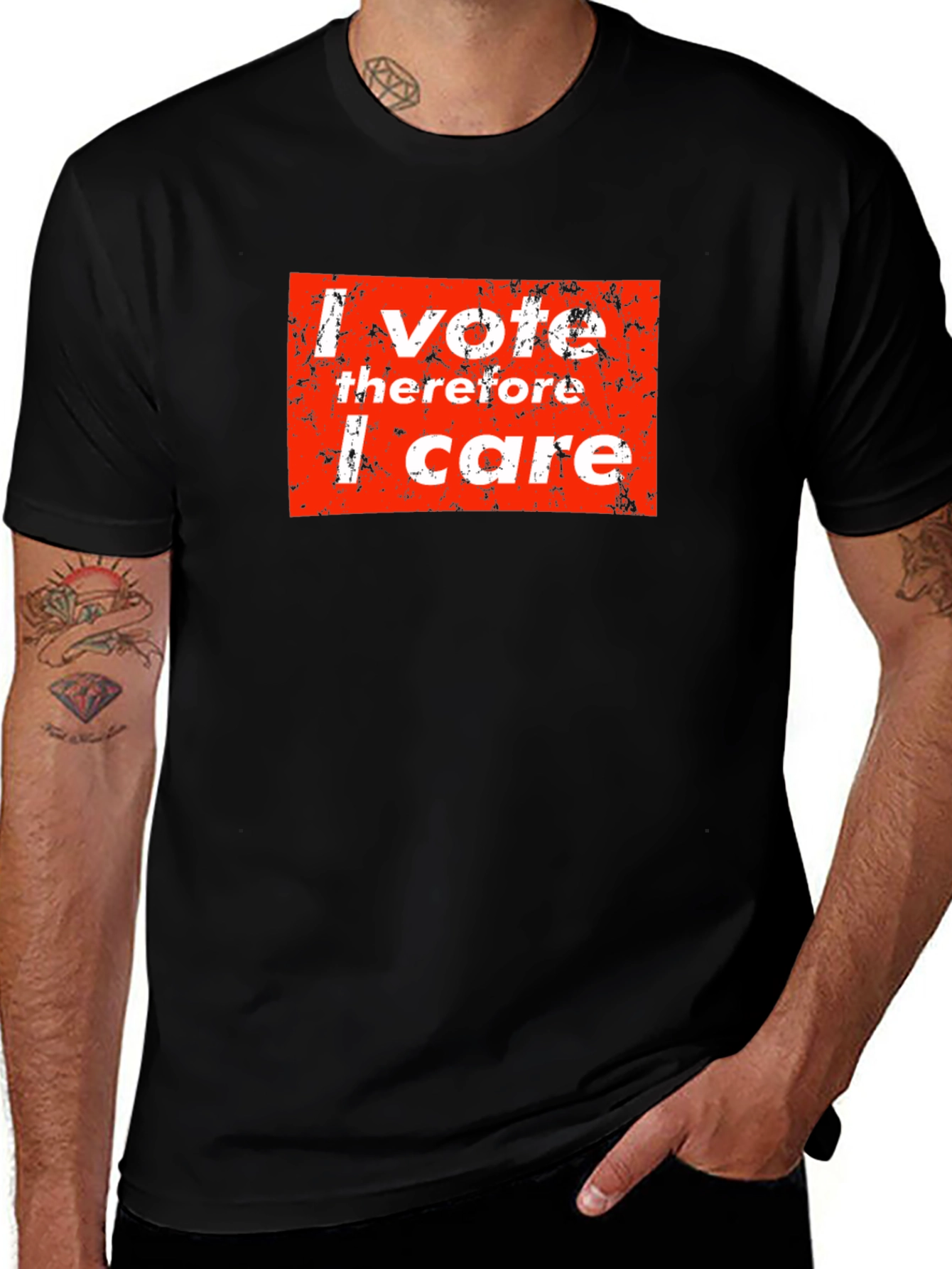 Variant 11 of I Vote Therefore I Care Graphic Tee