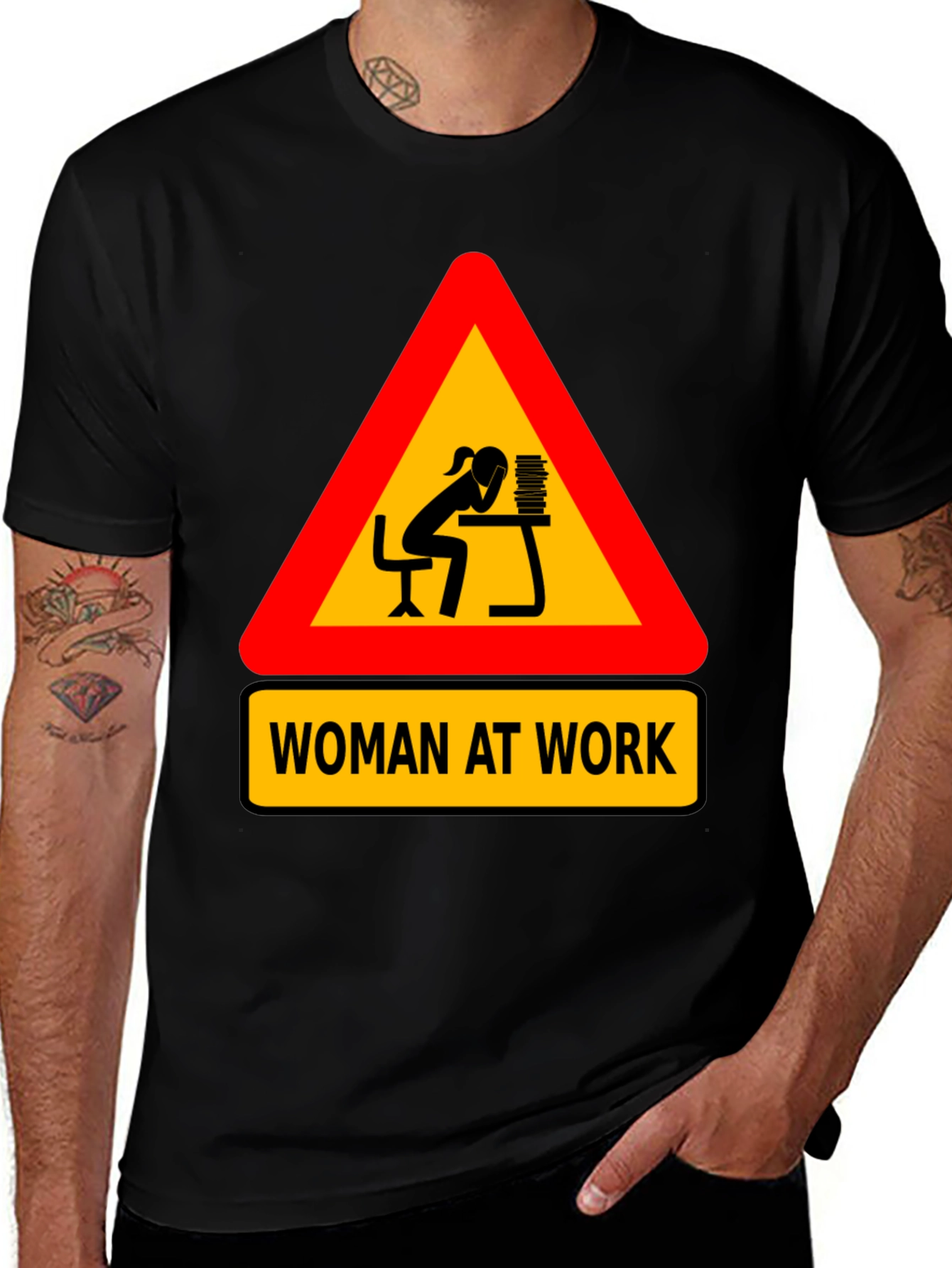 Variant 27 of Woman At Work T-Shirt - Funny Graphic Tee