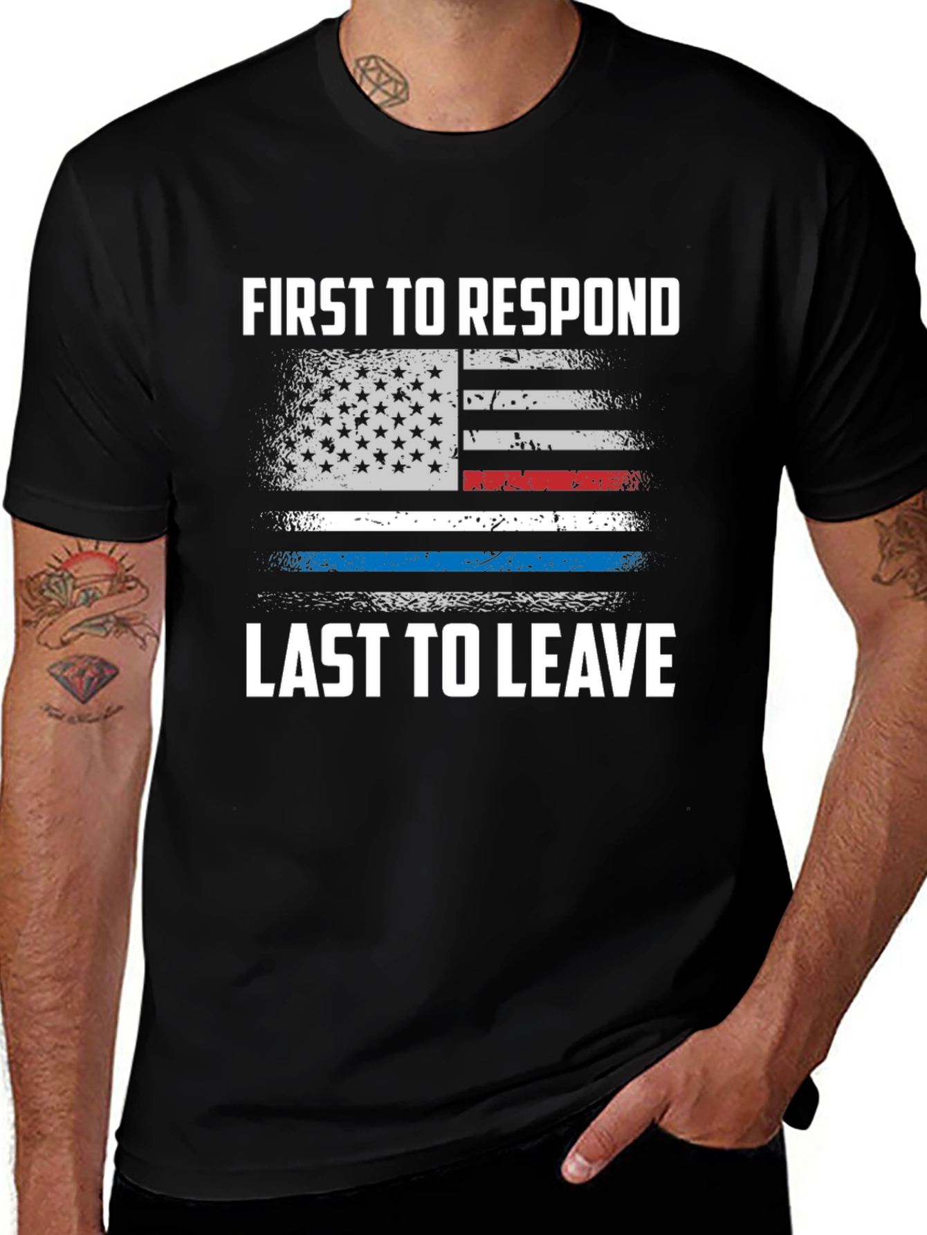 Variant 14 of First to Respond Last to Leave T-Shirt