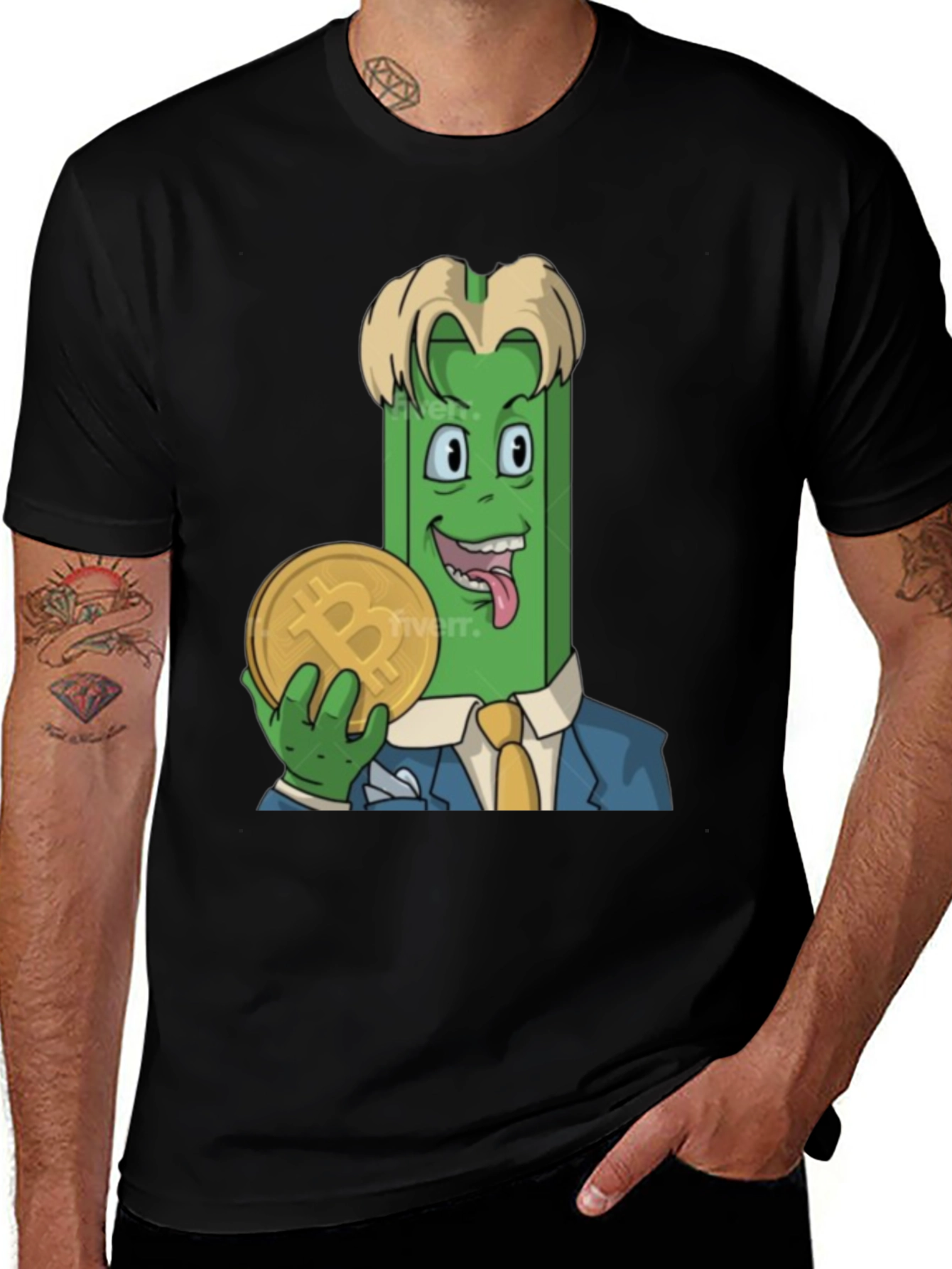 Variant 18 of Crypto Celery Bitcoin T-Shirt