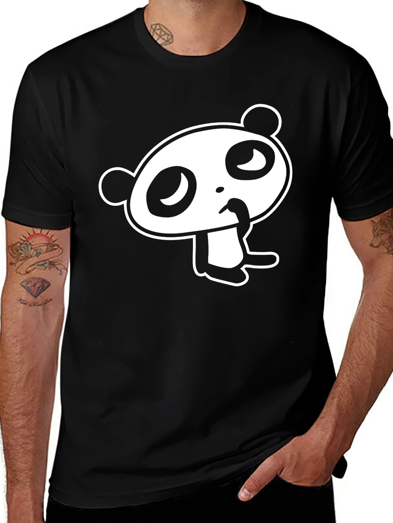 Variant 7 of Cartoon Panda Graphic T-Shirt