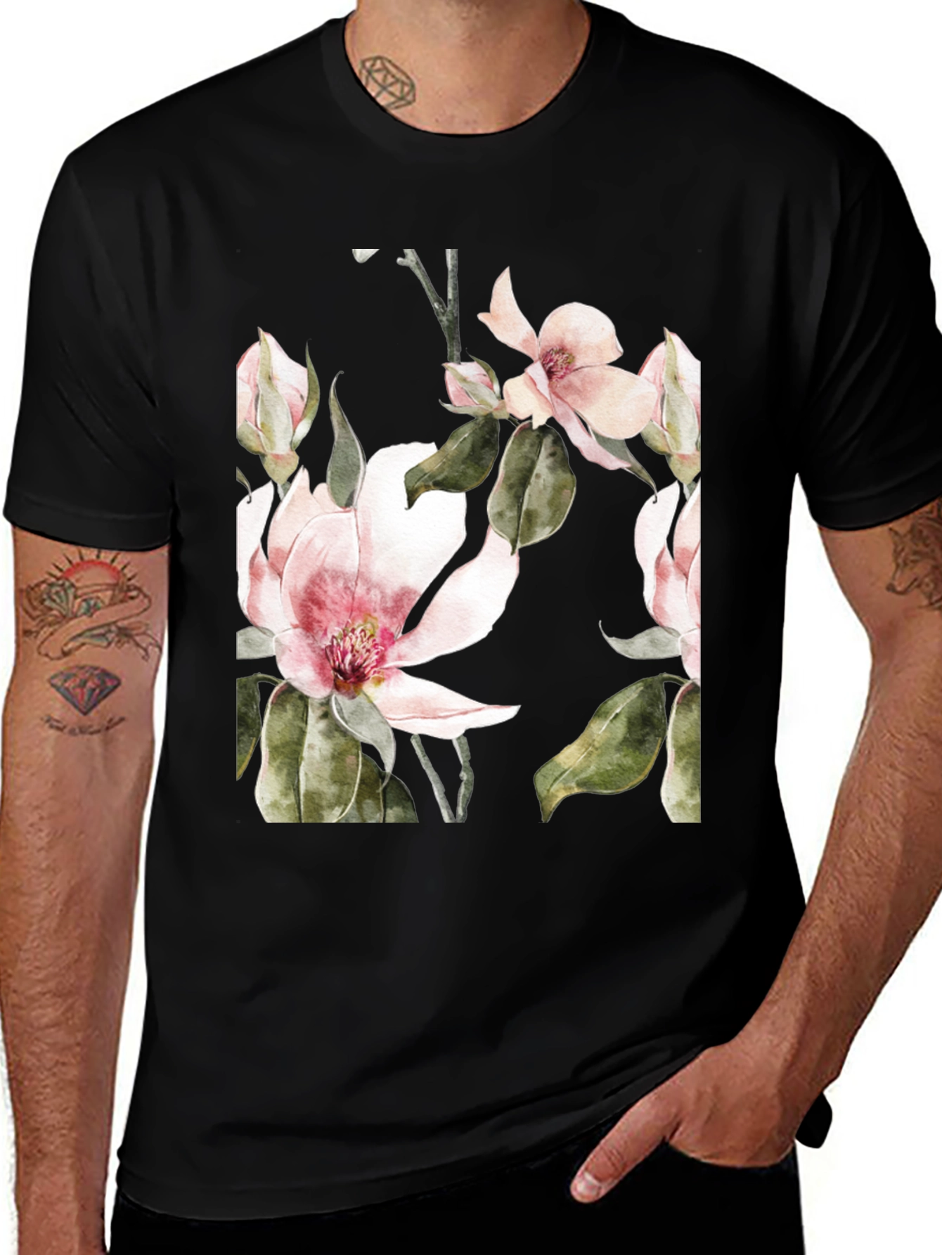 Variant 24 of Floral Watercolor Graphic Tee