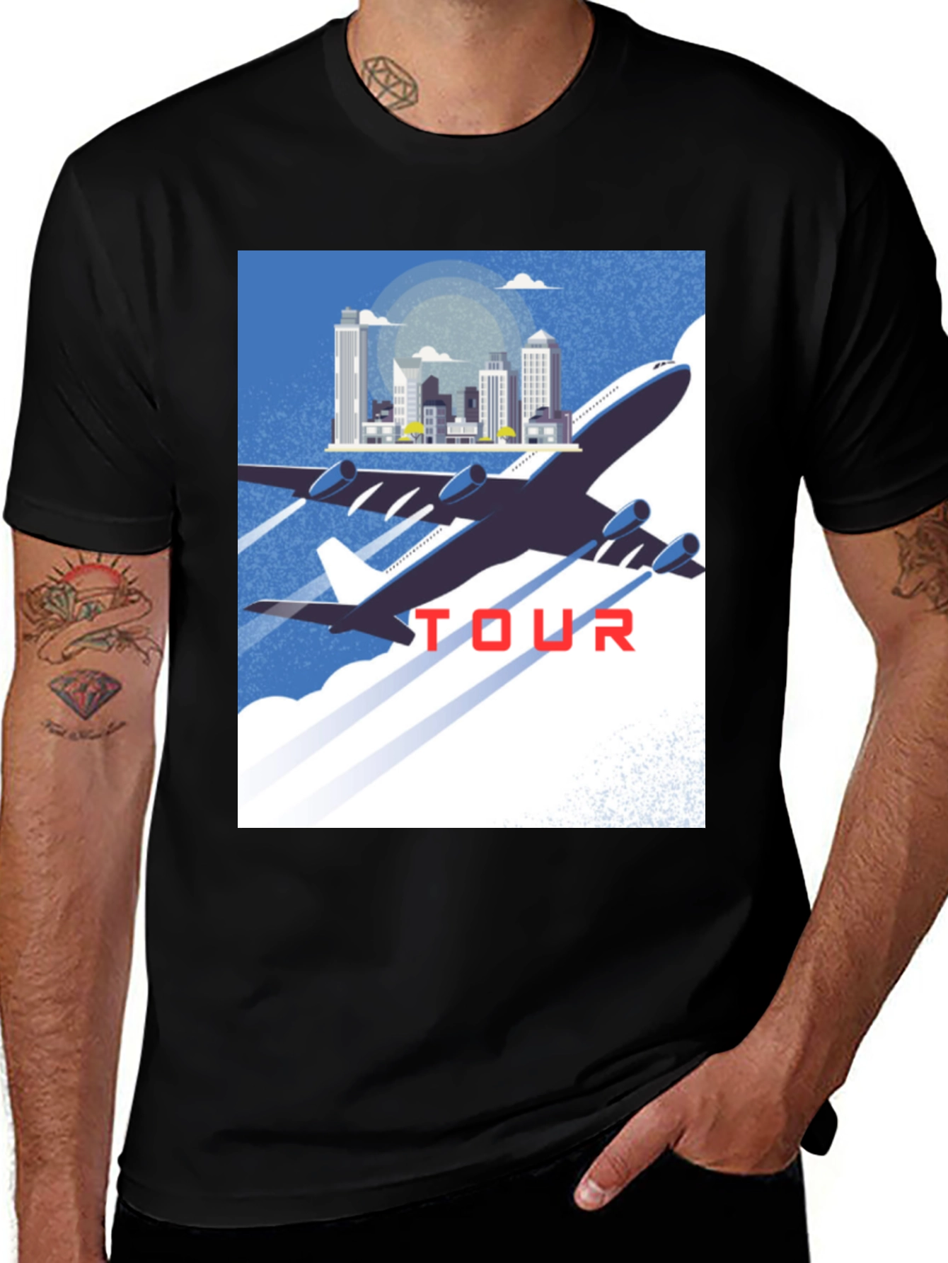Variant 26 of Airplane Tour Graphic T-Shirt