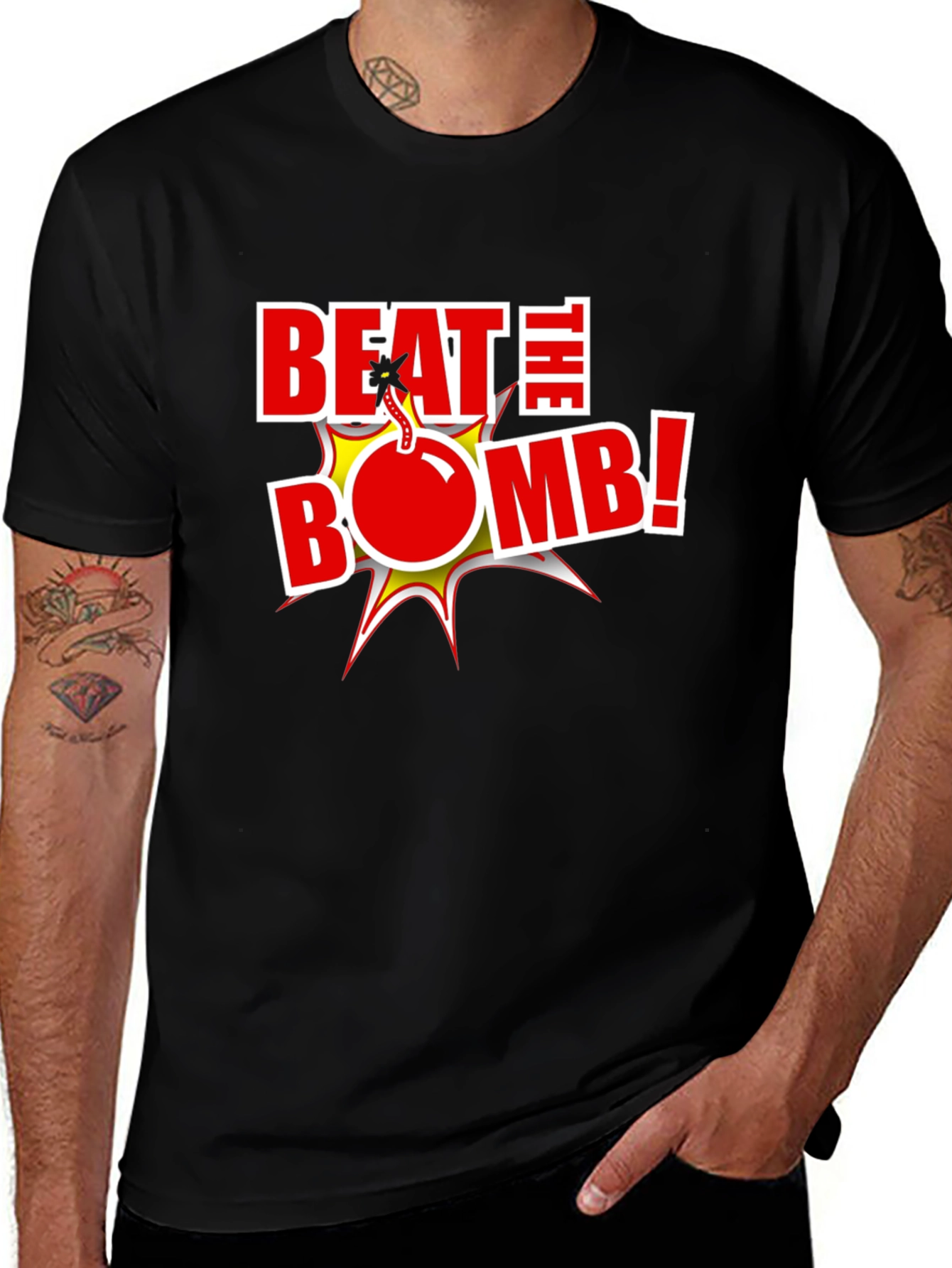 Variant 16 of Beat The Bomb T-Shirt -  Bold Graphic Tee