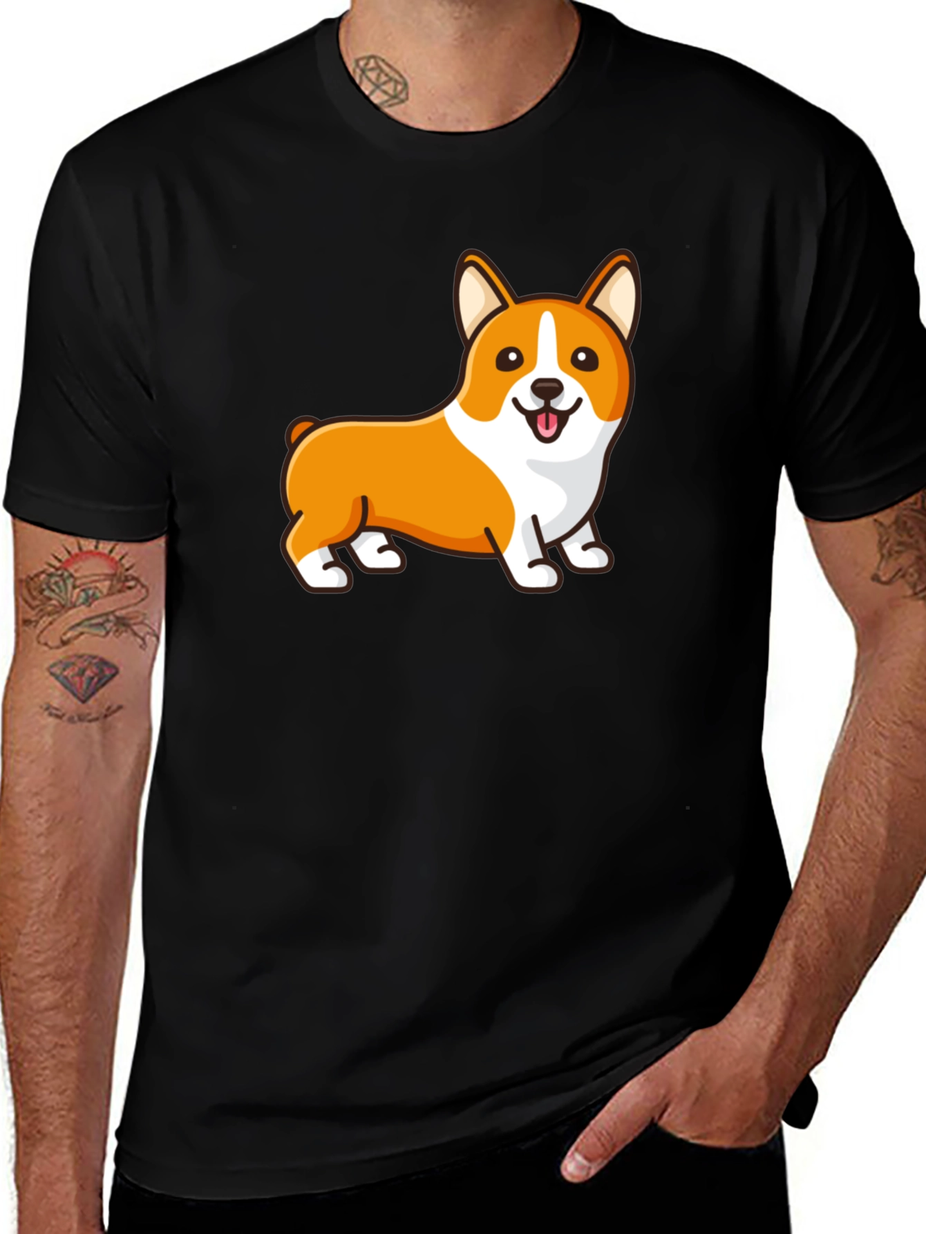 Corgi Graphic Tee - Cute Dog T-Shirt
