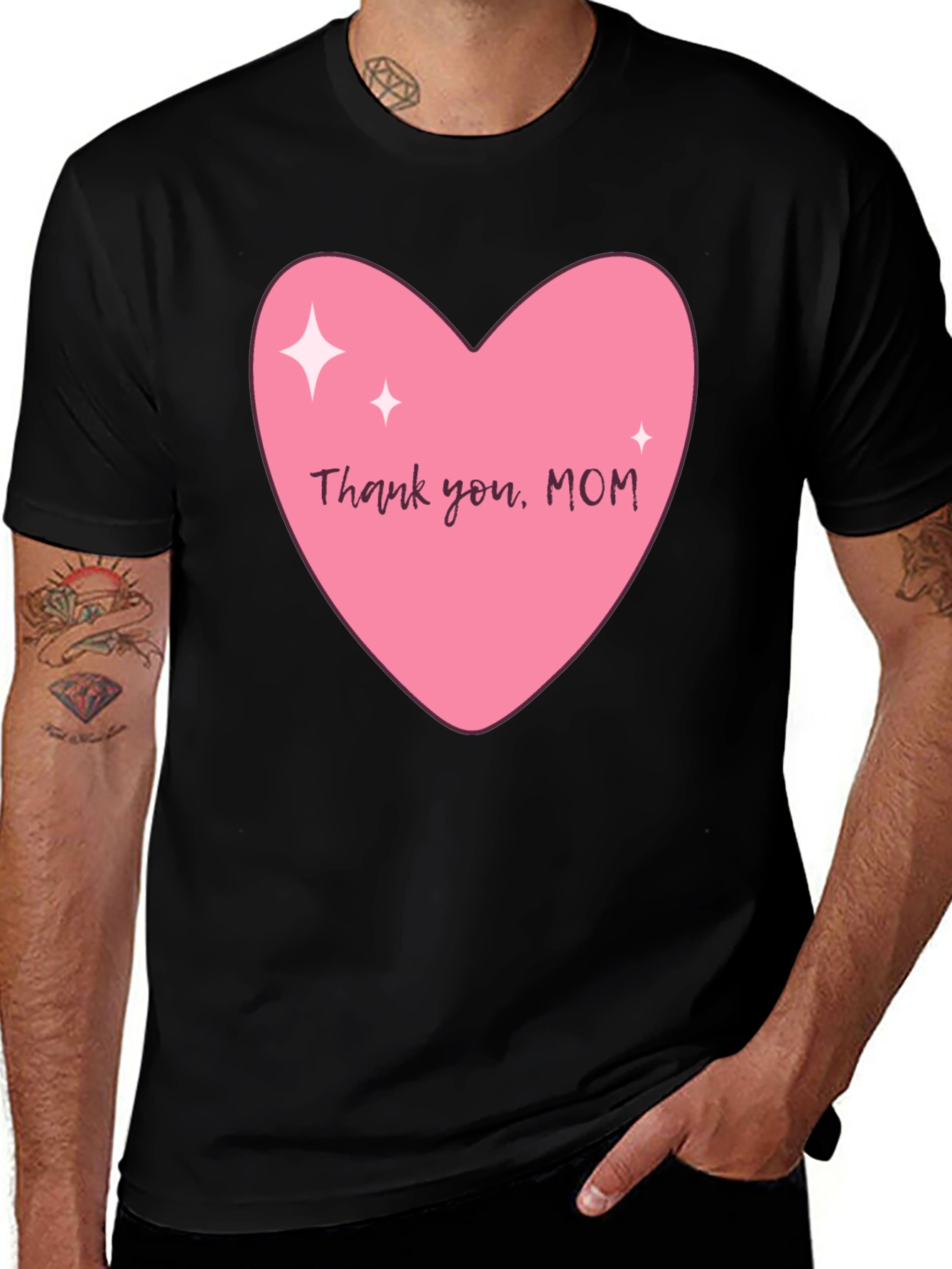 Thank You Mom Heart T-Shirt - Mother's Day Gift