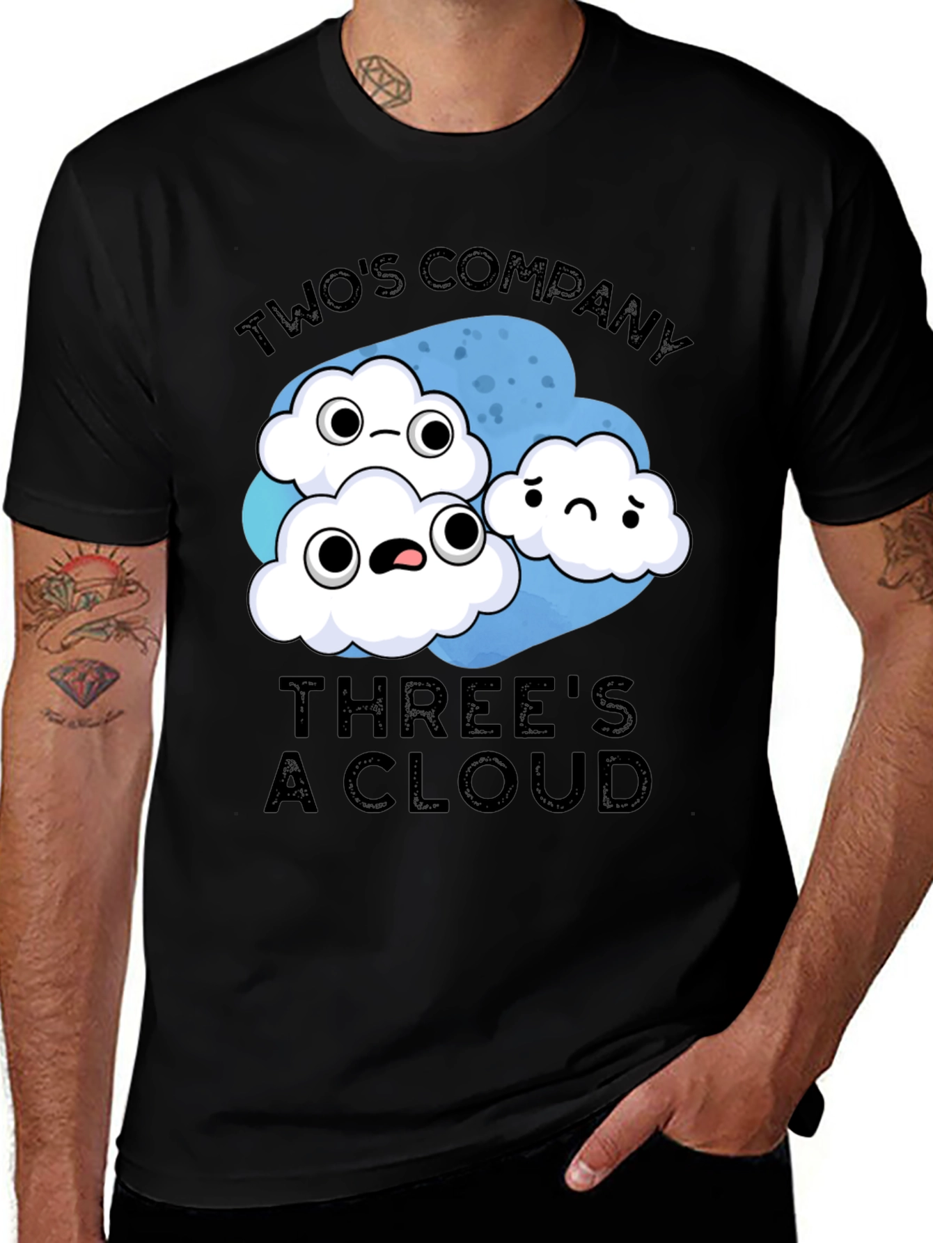 Variant 12 of Two's Company, Three's A Cloud T-Shirt