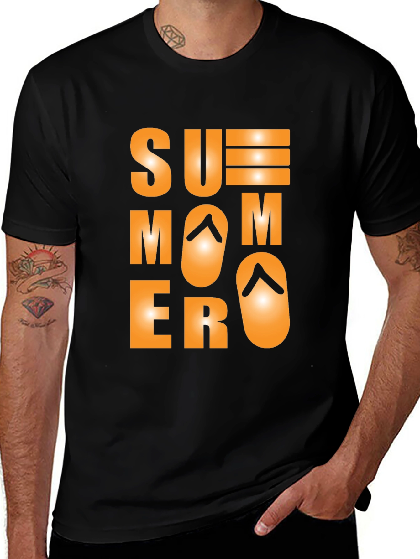Variant 10 of Summer Mode Black T-Shirt