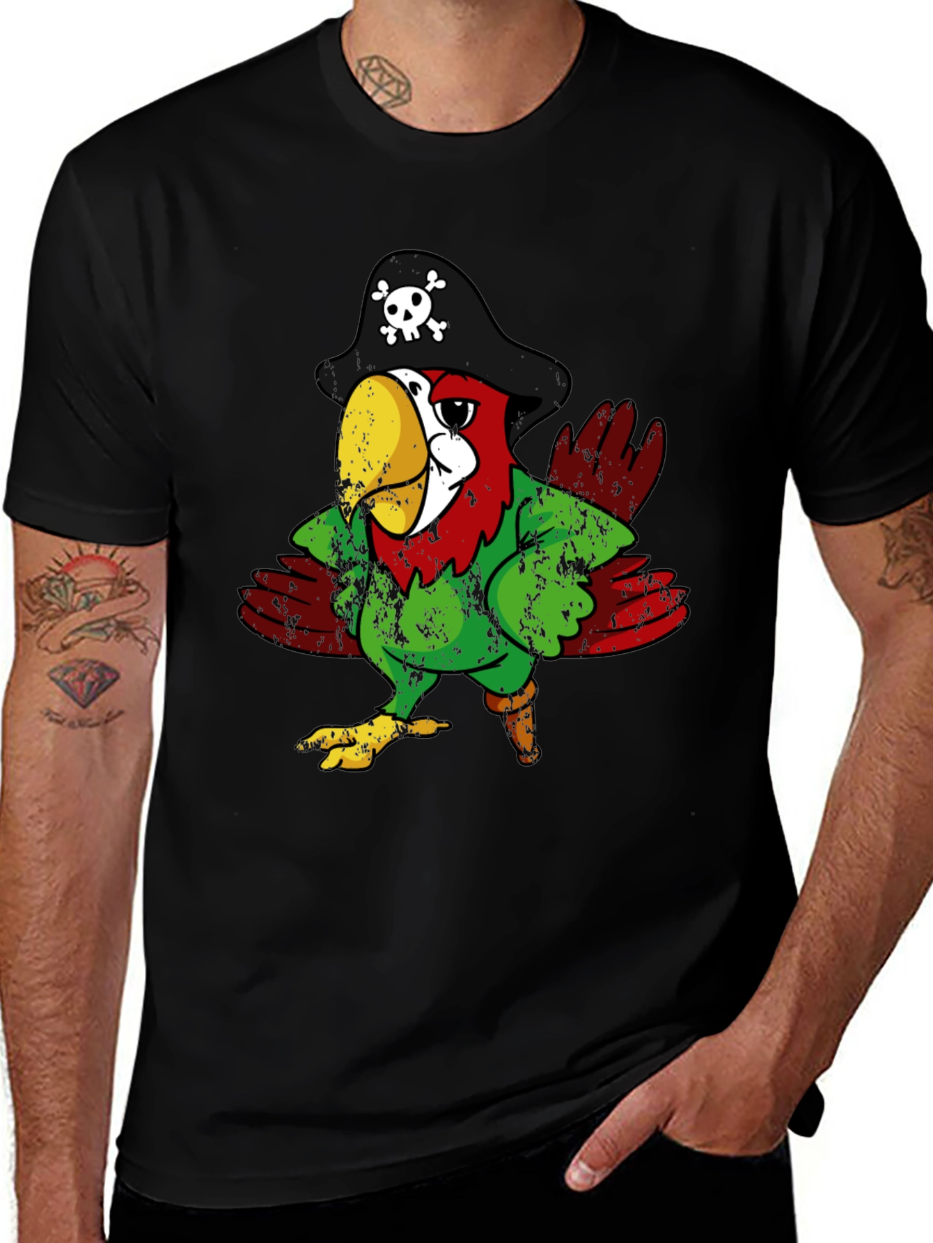 Variant 27 of Pirate Parrot Graphic T-Shirt