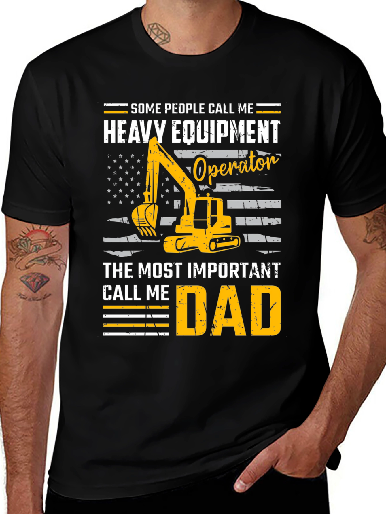 Variant 17 of Heavy Equipment Operator Dad T-Shirt