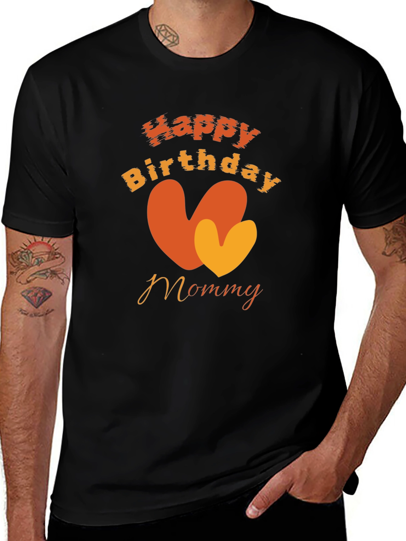 Variant 23 of Happy Birthday Mommy Black T-Shirt