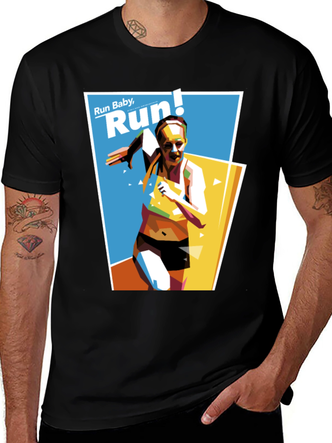 Variant 10 of Run Baby Run! Graphic Tee