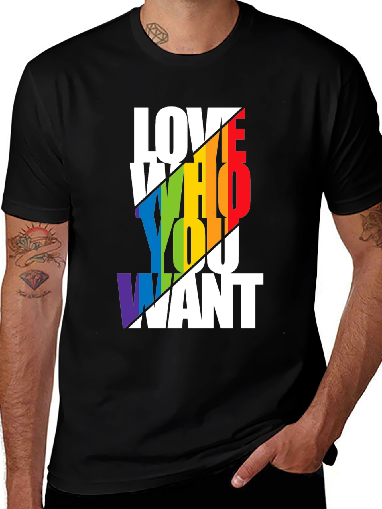 Variant 27 of Love Who You Want Pride T-Shirt