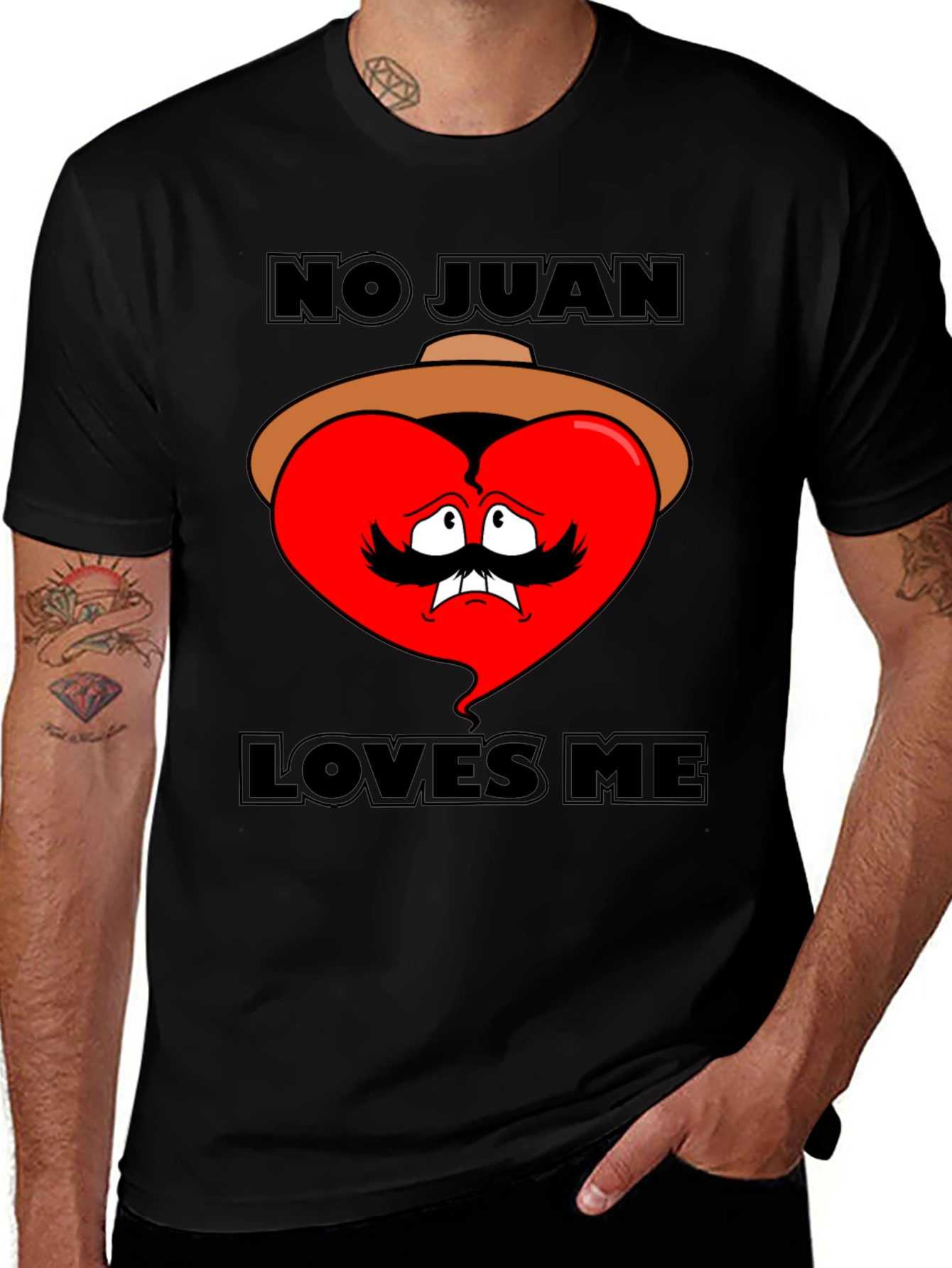 Variant 17 of No Juan Loves Me T-Shirt - Humorous Graphic Tee
