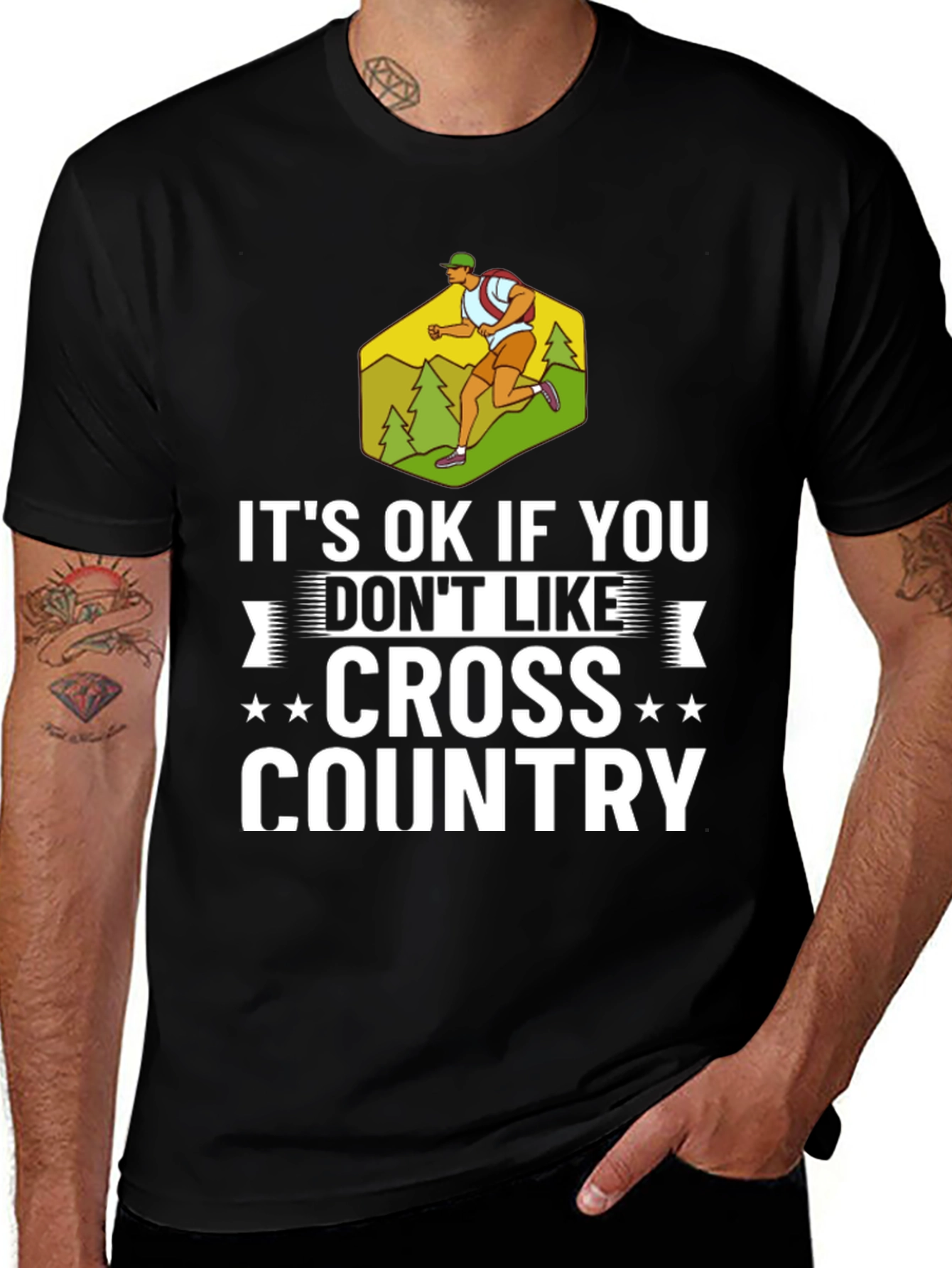 Variant 11 of Cross Country Runner Graphic Tee - Unisex T-Shirt
