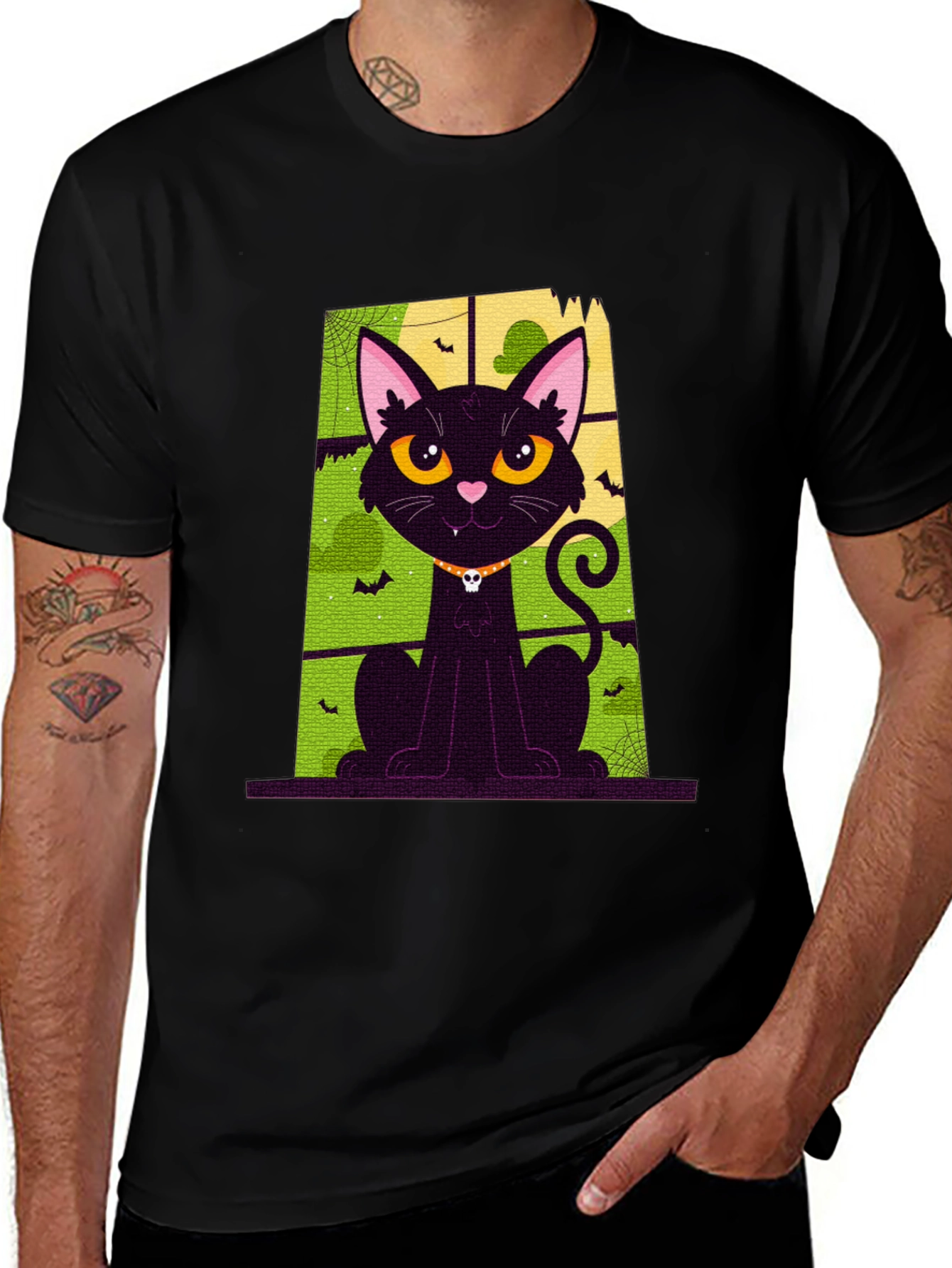 Halloween Cat T-Shirt - Spooky Season Apparel