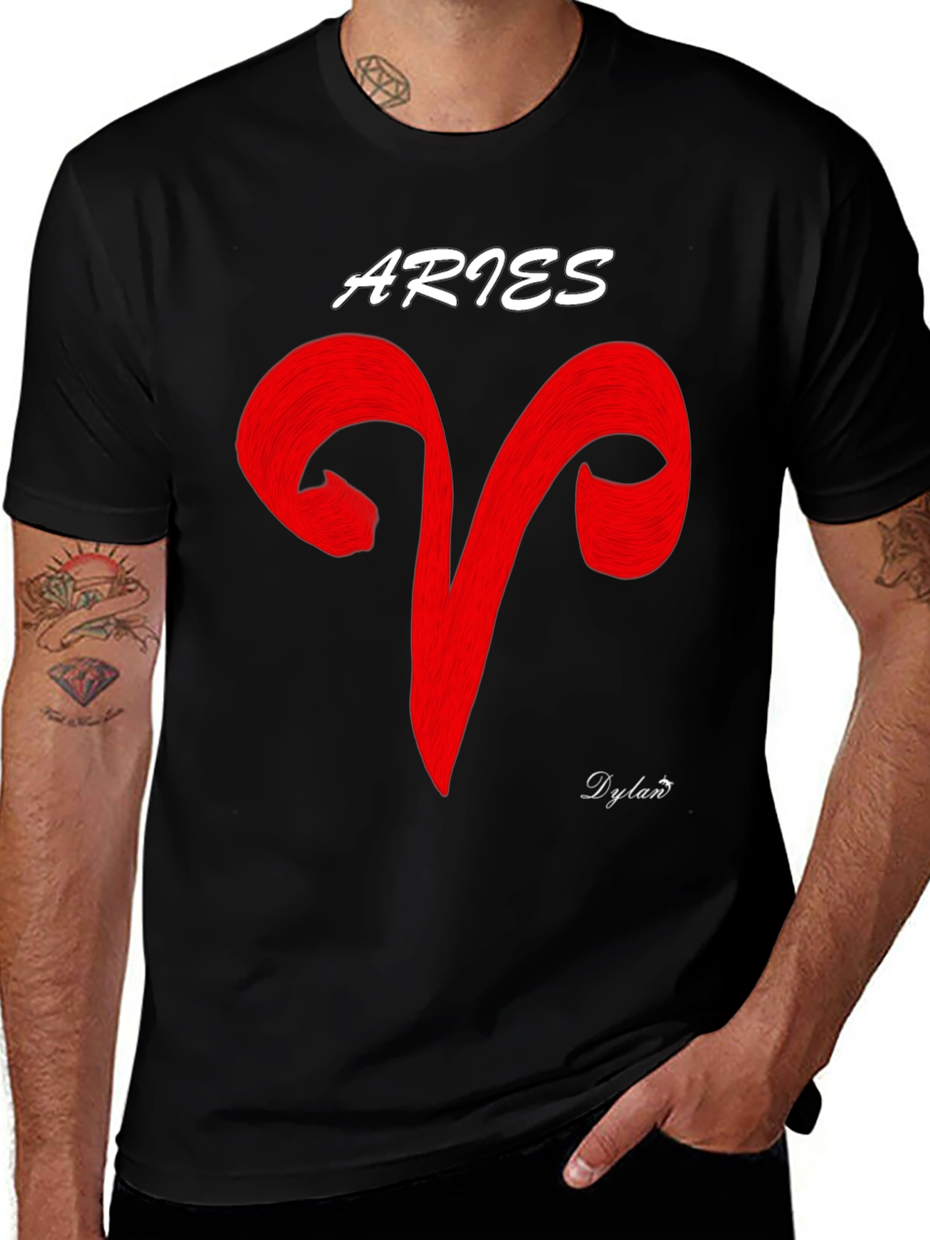 Aries Zodiac Black T-Shirt - Stylish Astrology Tee
