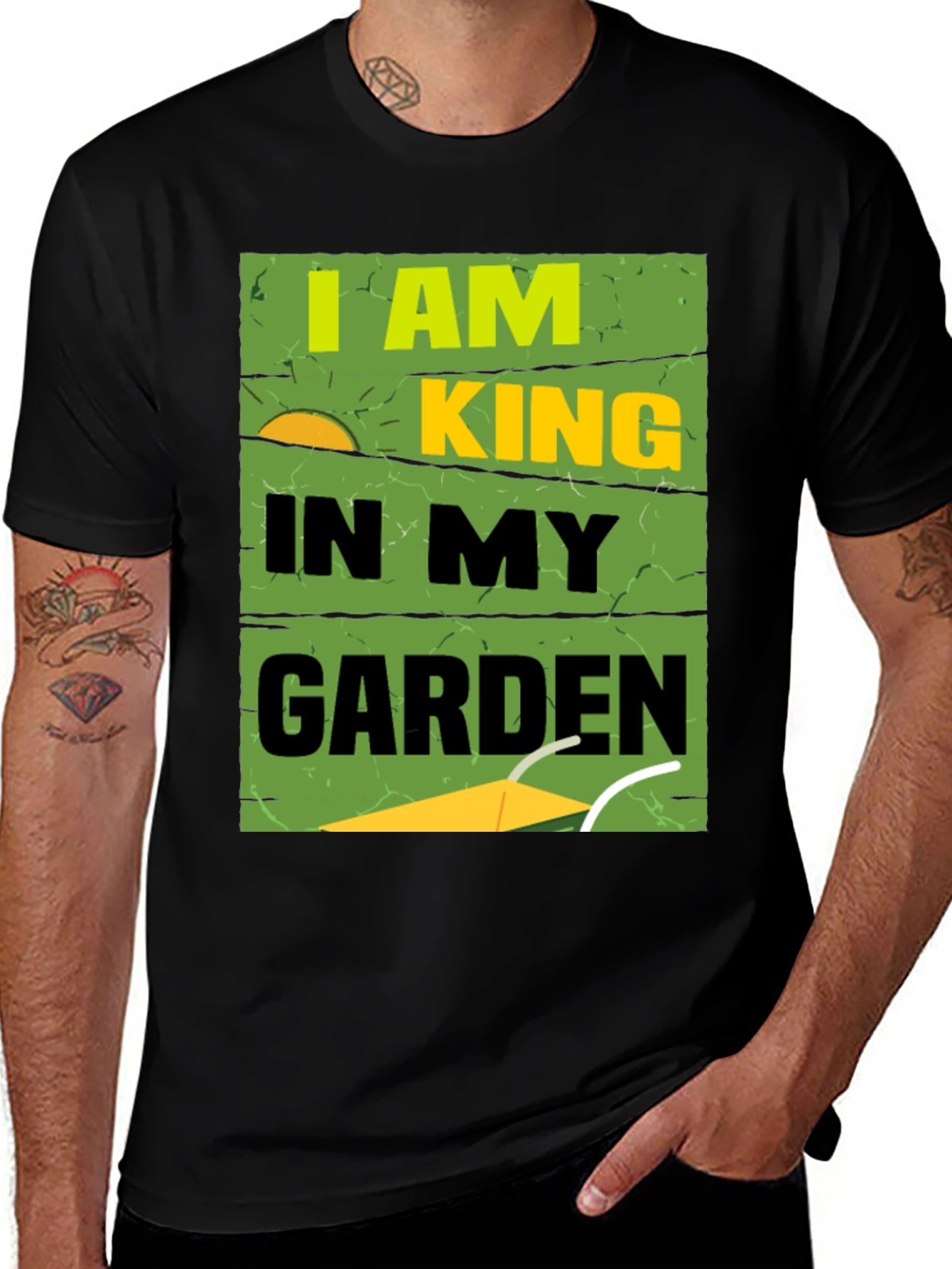 Variant 29 of I Am King In My Garden T-Shirt - Gardening Lover Tee