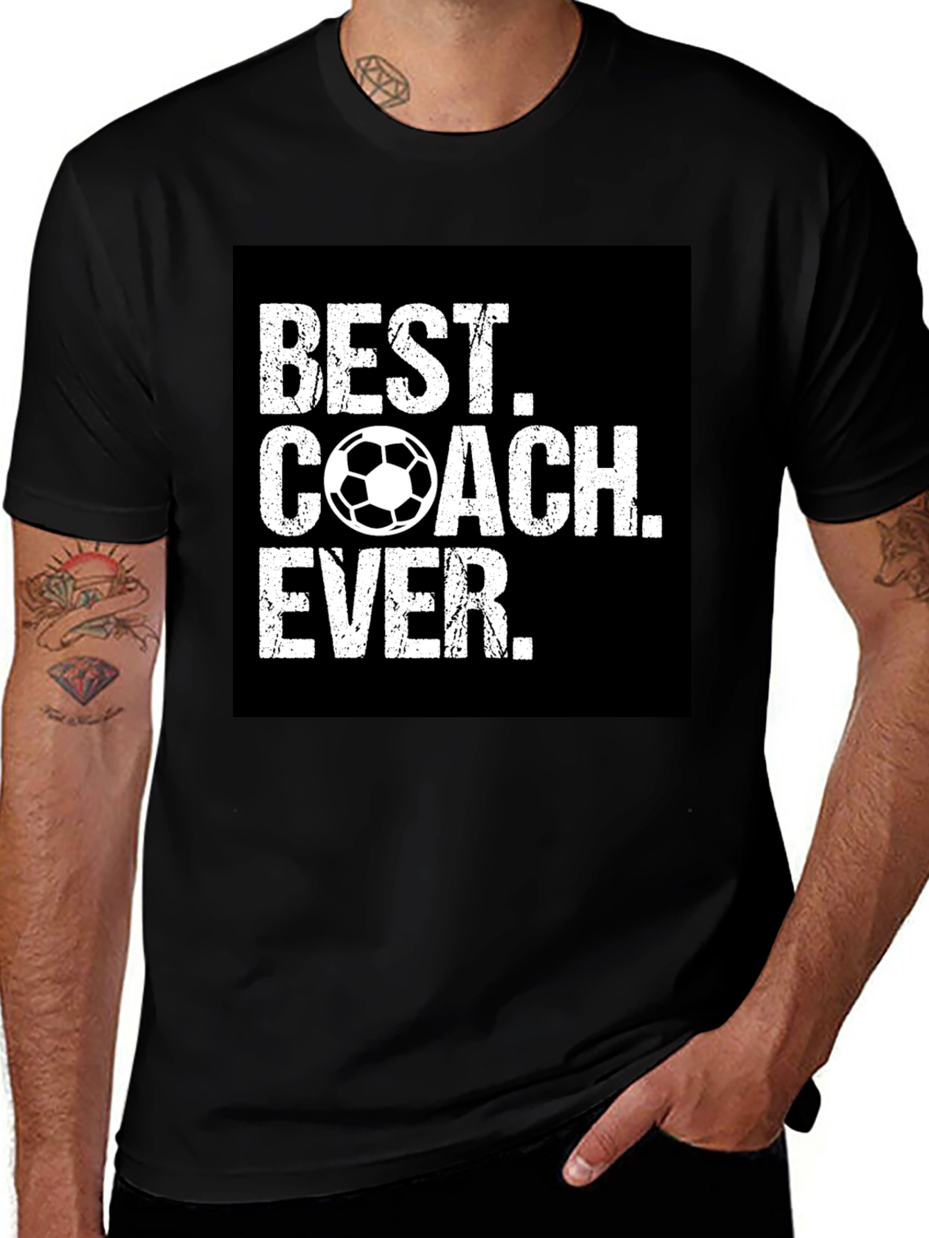 Variant 16 of Best Coach Ever Soccer Graphic Tee