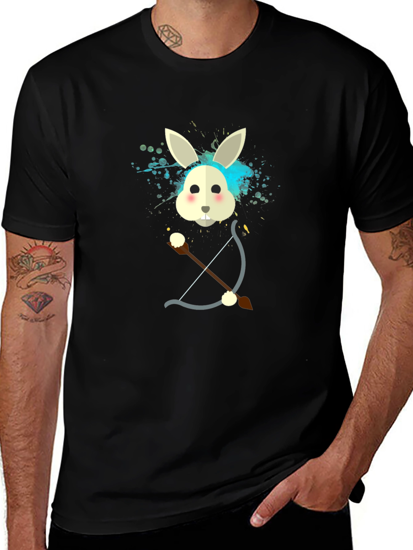 Variant 30 of Rabbit Archer Graphic T-Shirt