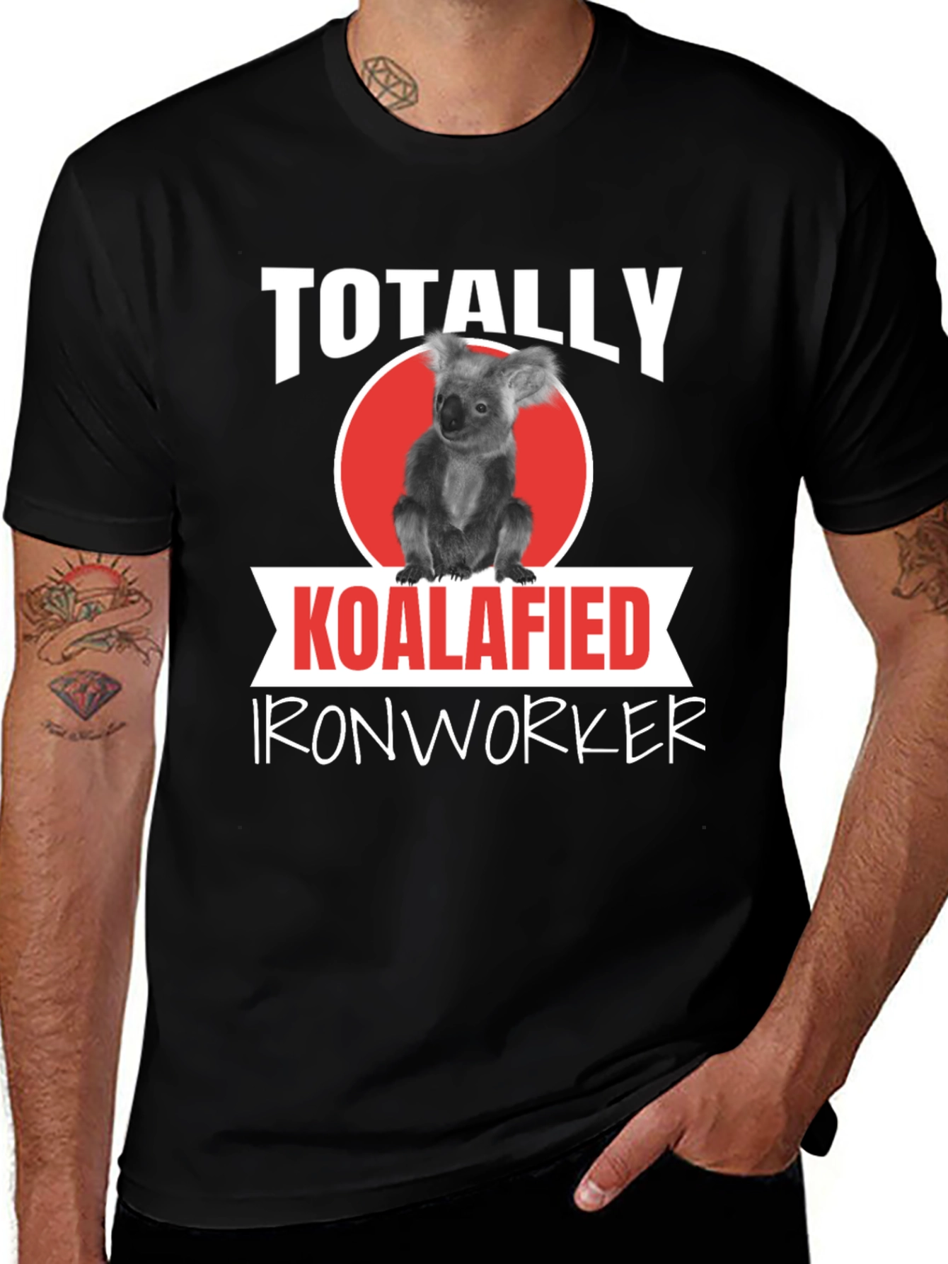 Variant 22 of Koalafied Ironworker Graphic Tee