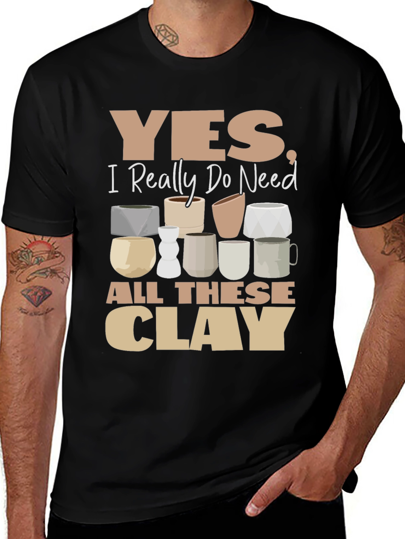 Variant 18 of Funny Pottery Clay Lover T-Shirt