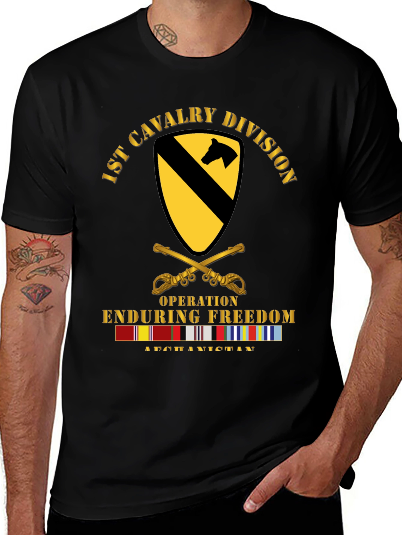 1st Cavalry Division Operation Enduring Freedom T-Shirt