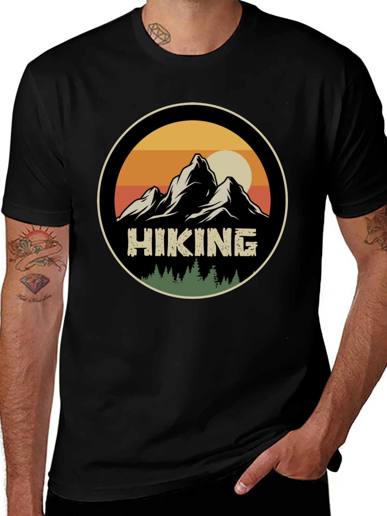 Variant 17 of Hiking Adventure T-Shirt - Mountain Graphic Tee