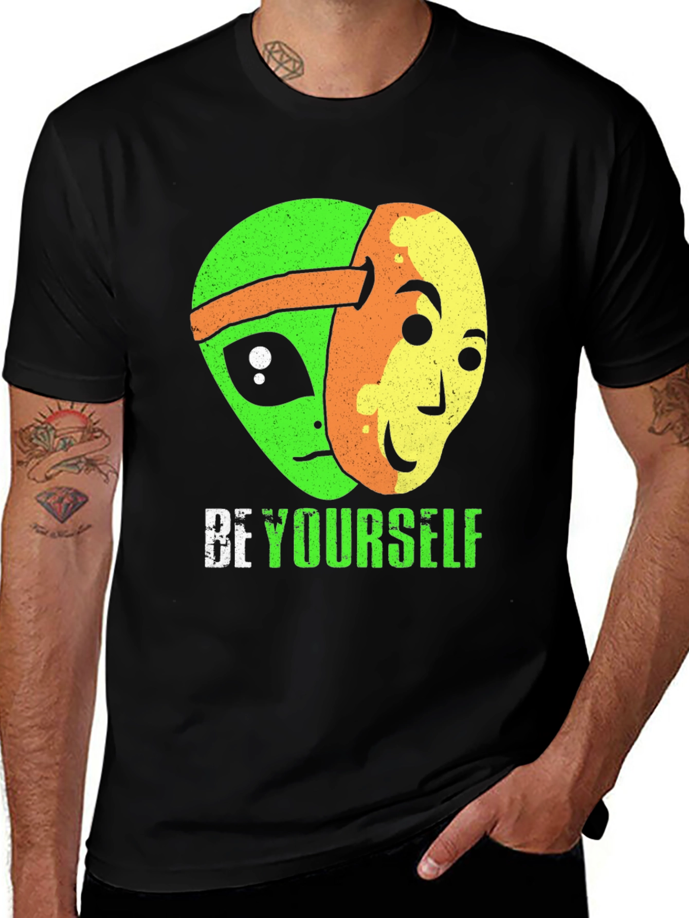 Variant 13 of Be Yourself Alien Graphic T-Shirt