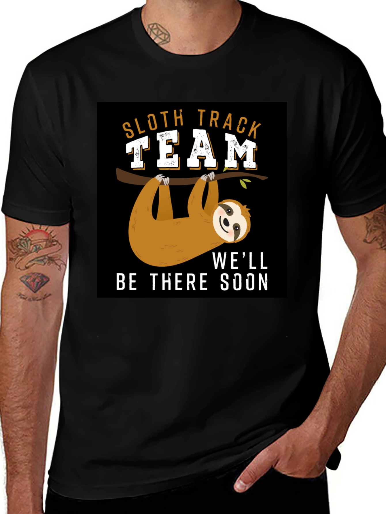 Variant 4 of Sloth Track Team T-Shirt