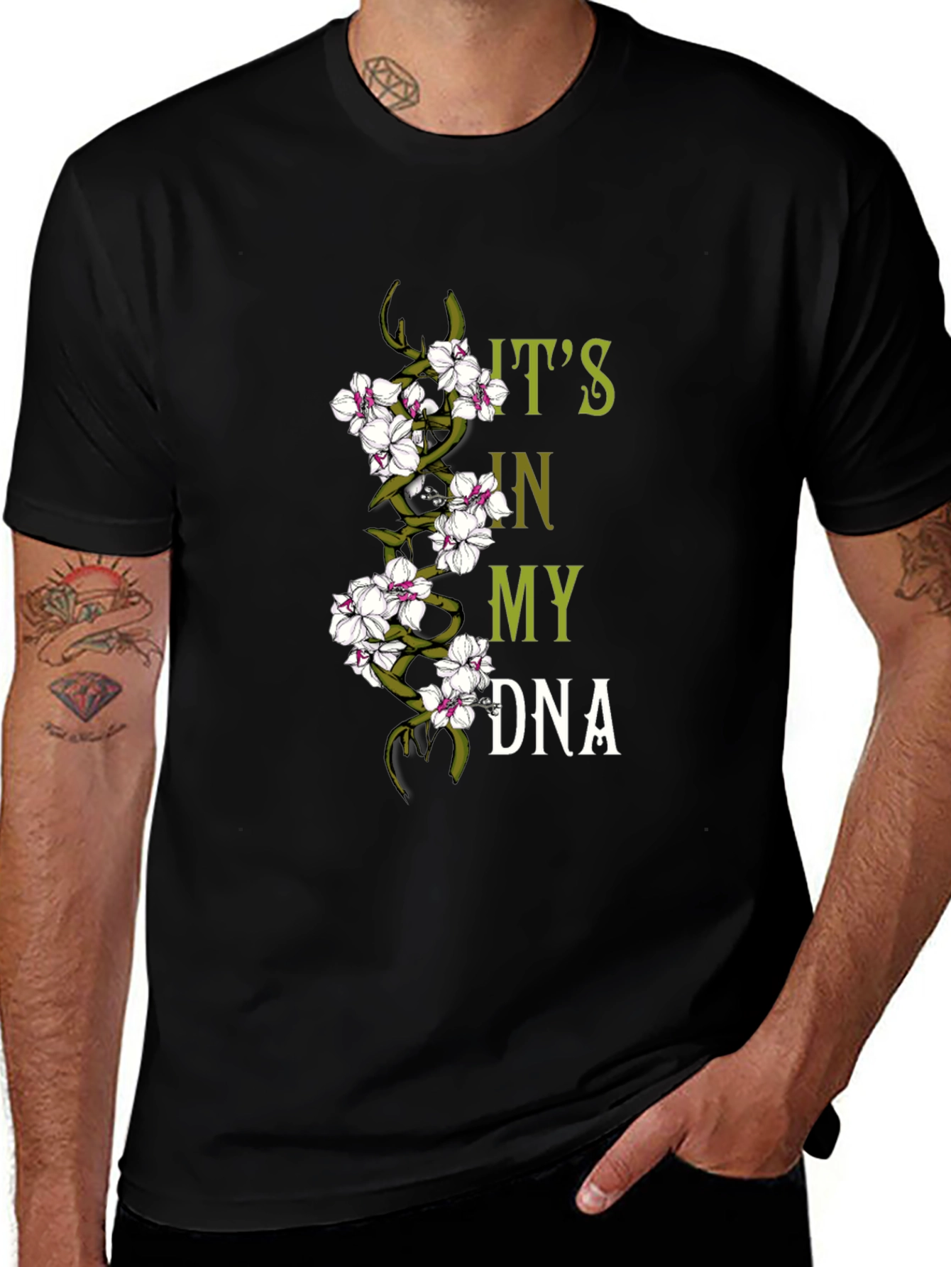 Variant 21 of It's in My DNA Floral T-Shirt