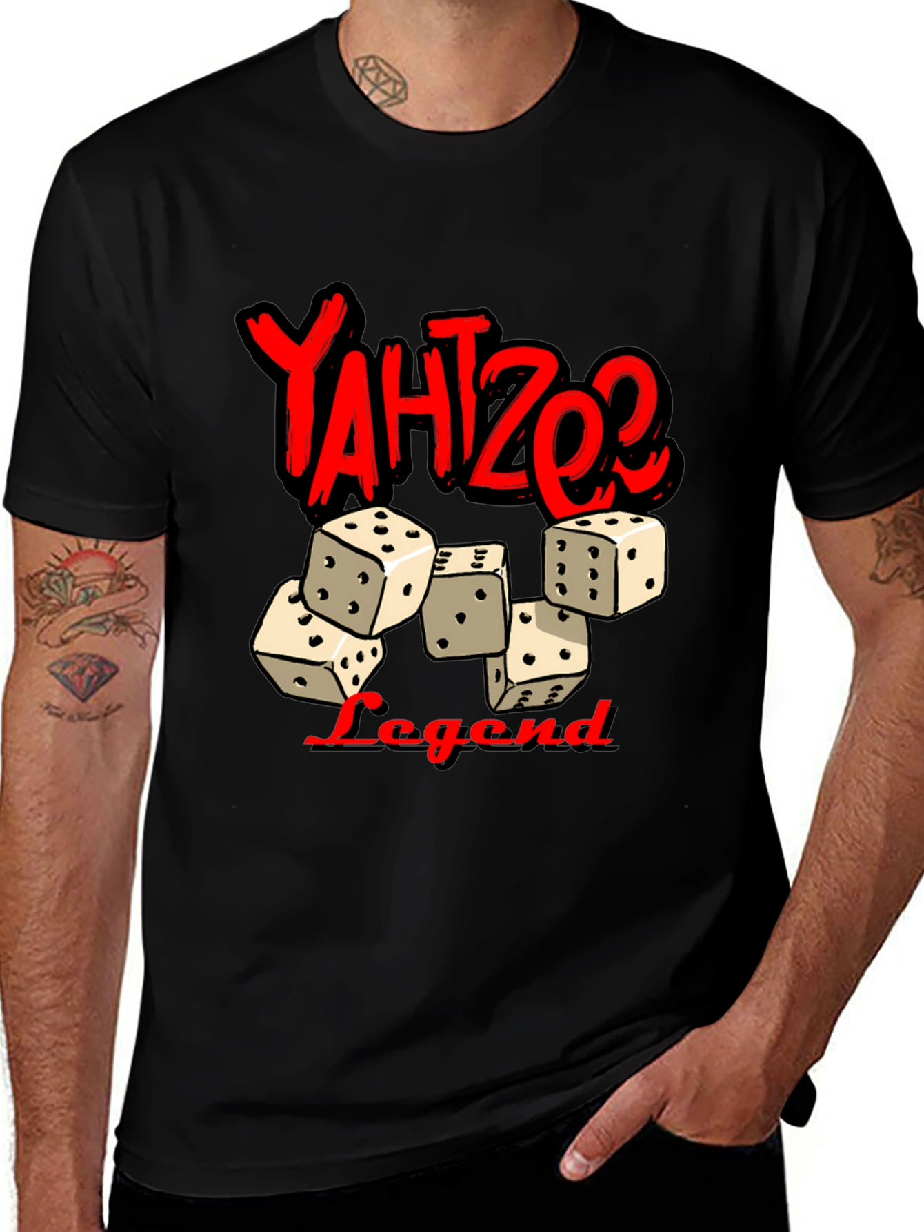 Yahtzee Legend T-Shirt - Dice Game Graphic Tee