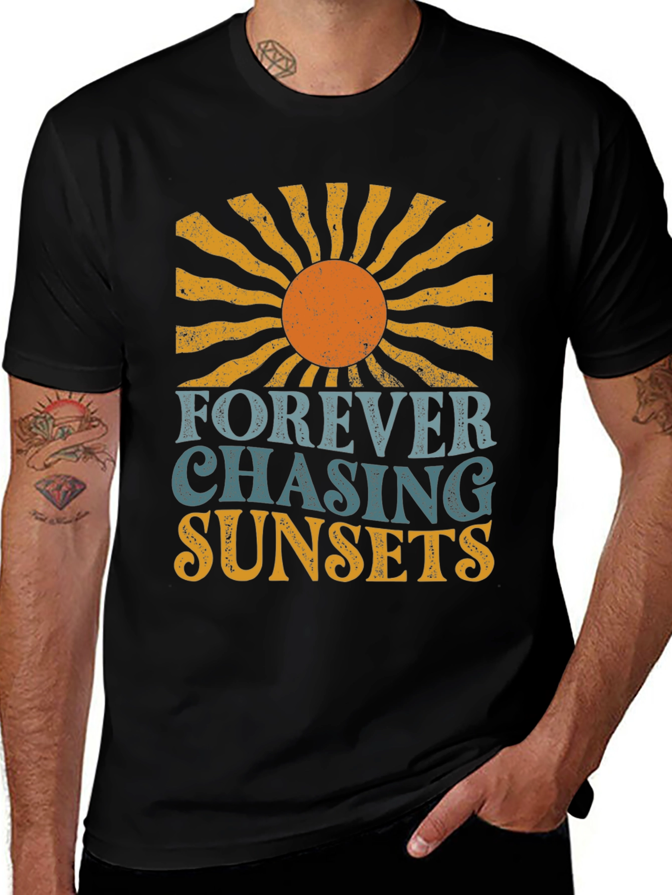 Variant 6 of Forever Chasing Sunsets Graphic Tee