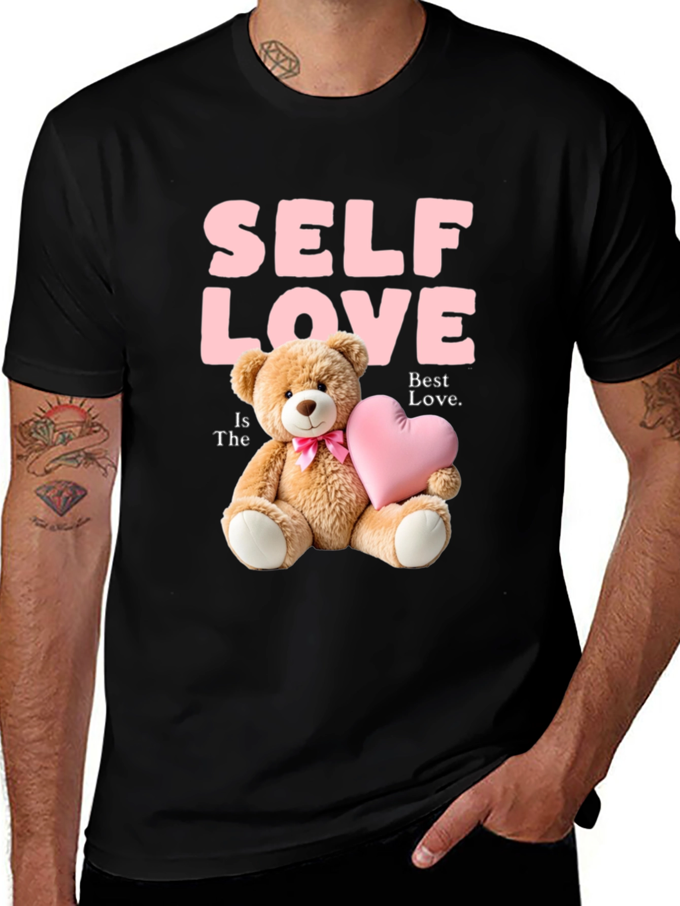 Variant 12 of Self Love Teddy Bear Graphic Tee