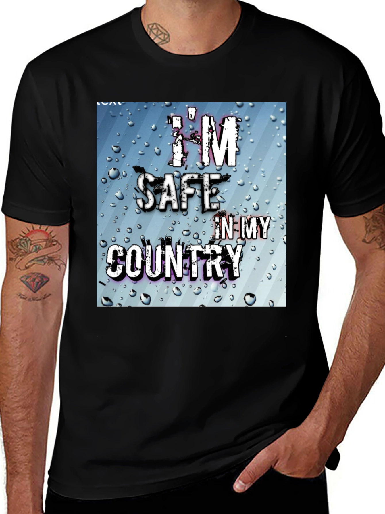 Variant 19 of I'm Safe In My Country Graphic T-Shirt
