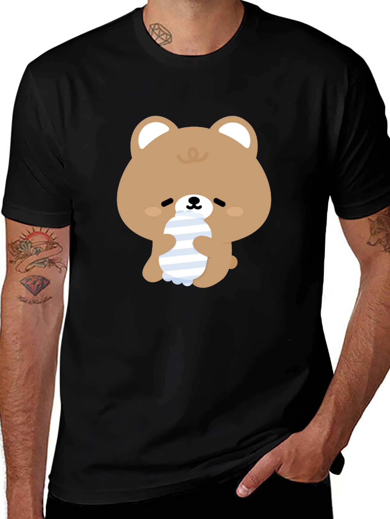 Variant 25 of Cute Bear Graphic Tee - Soft & Stylish