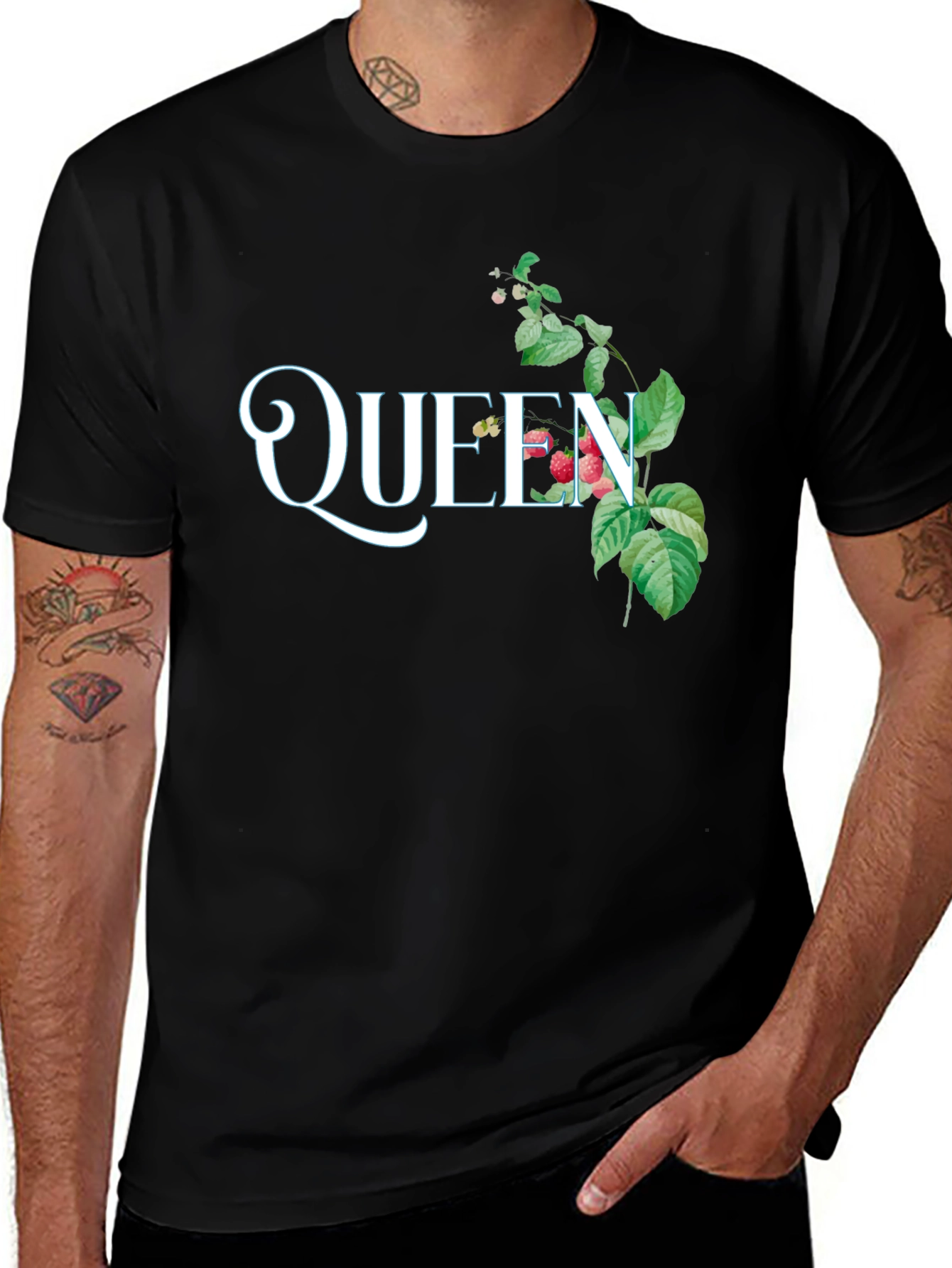 Variant 28 of Queen Floral T-Shirt - Stylish Graphic Tee