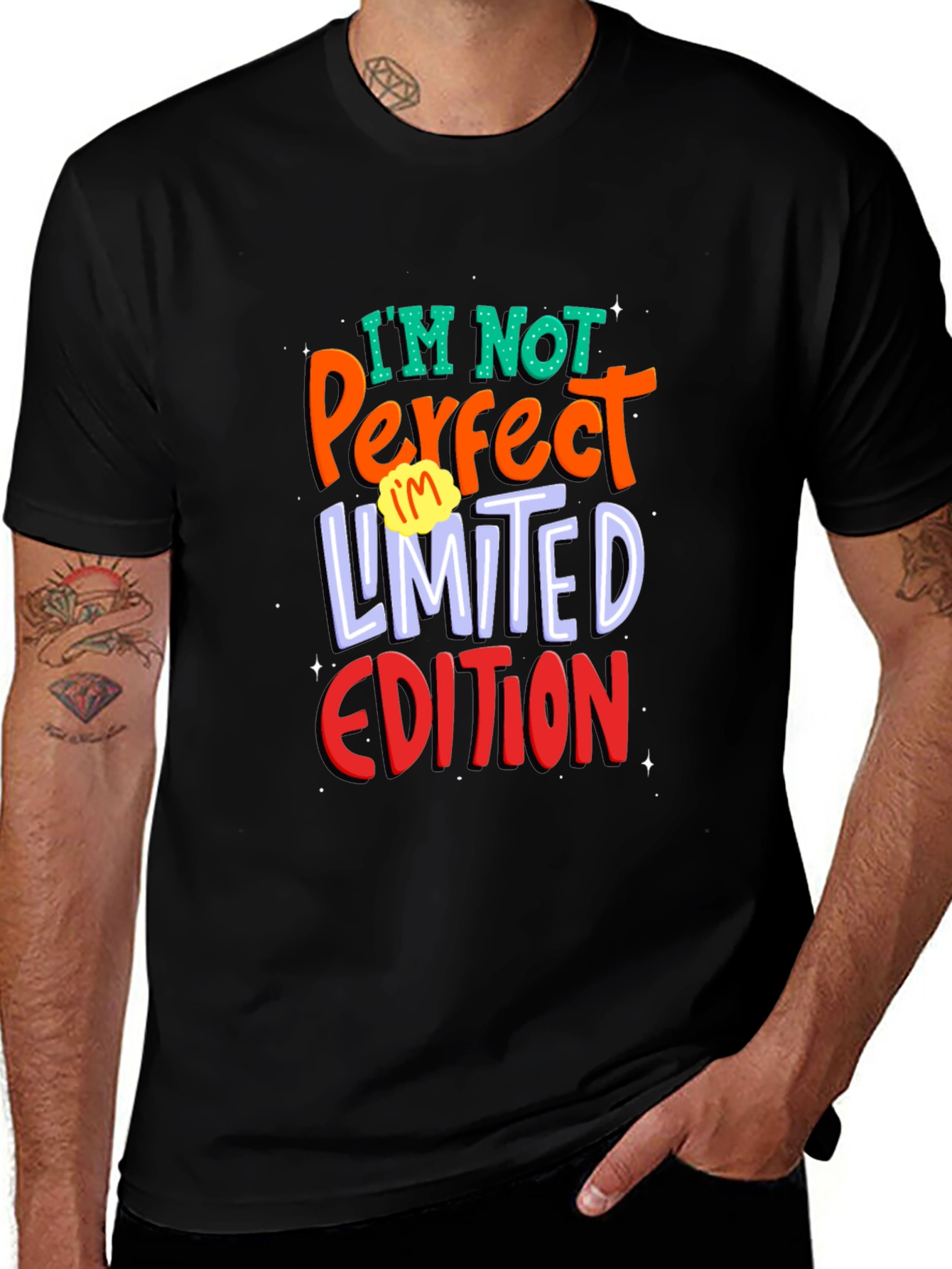 Variant 25 of I'm Not Perfect, Limited Edition Black T-Shirt