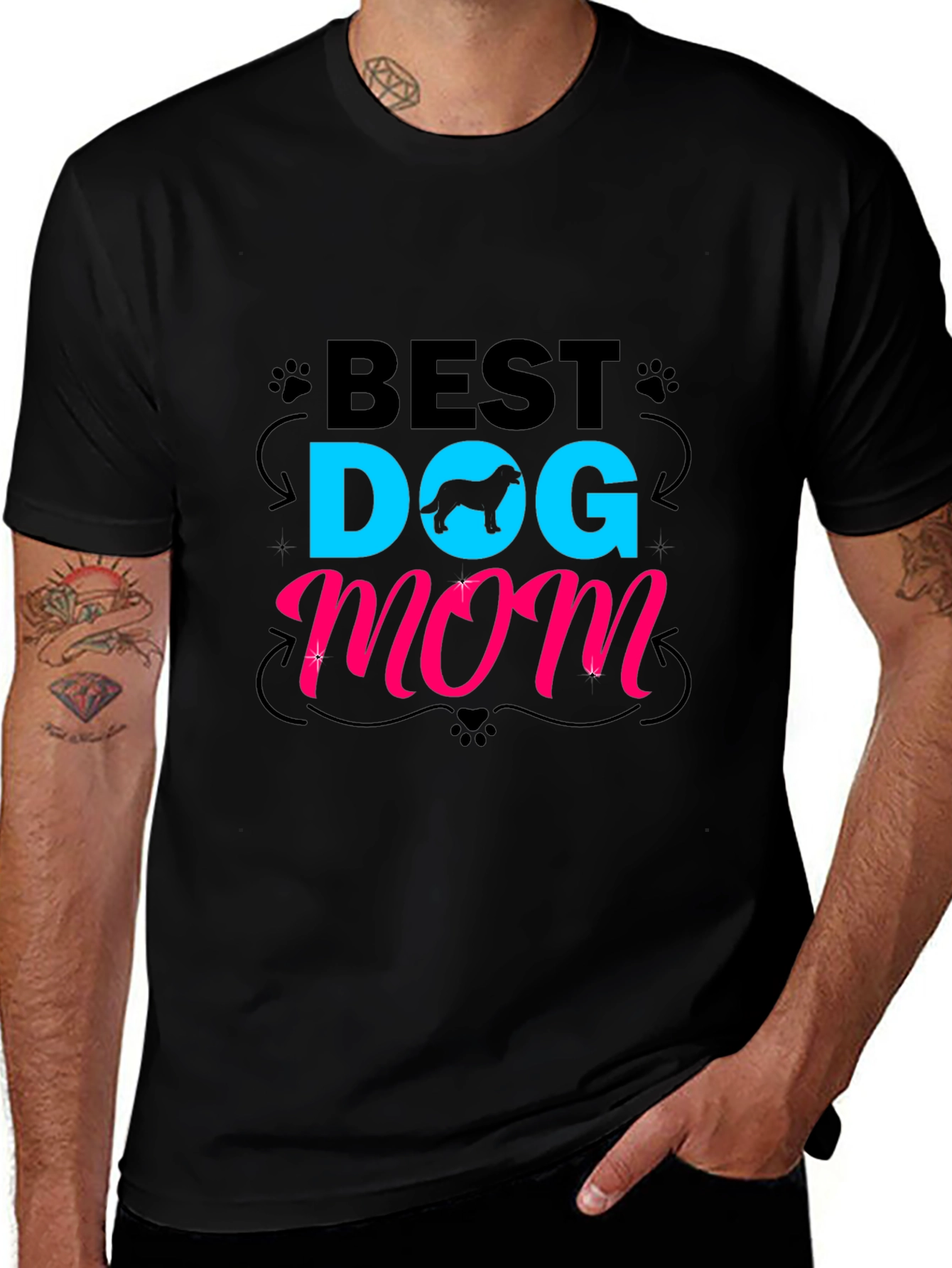 Variant 24 of Best Dog Mom Graphic Tee - Cute Pet Lover Shirt