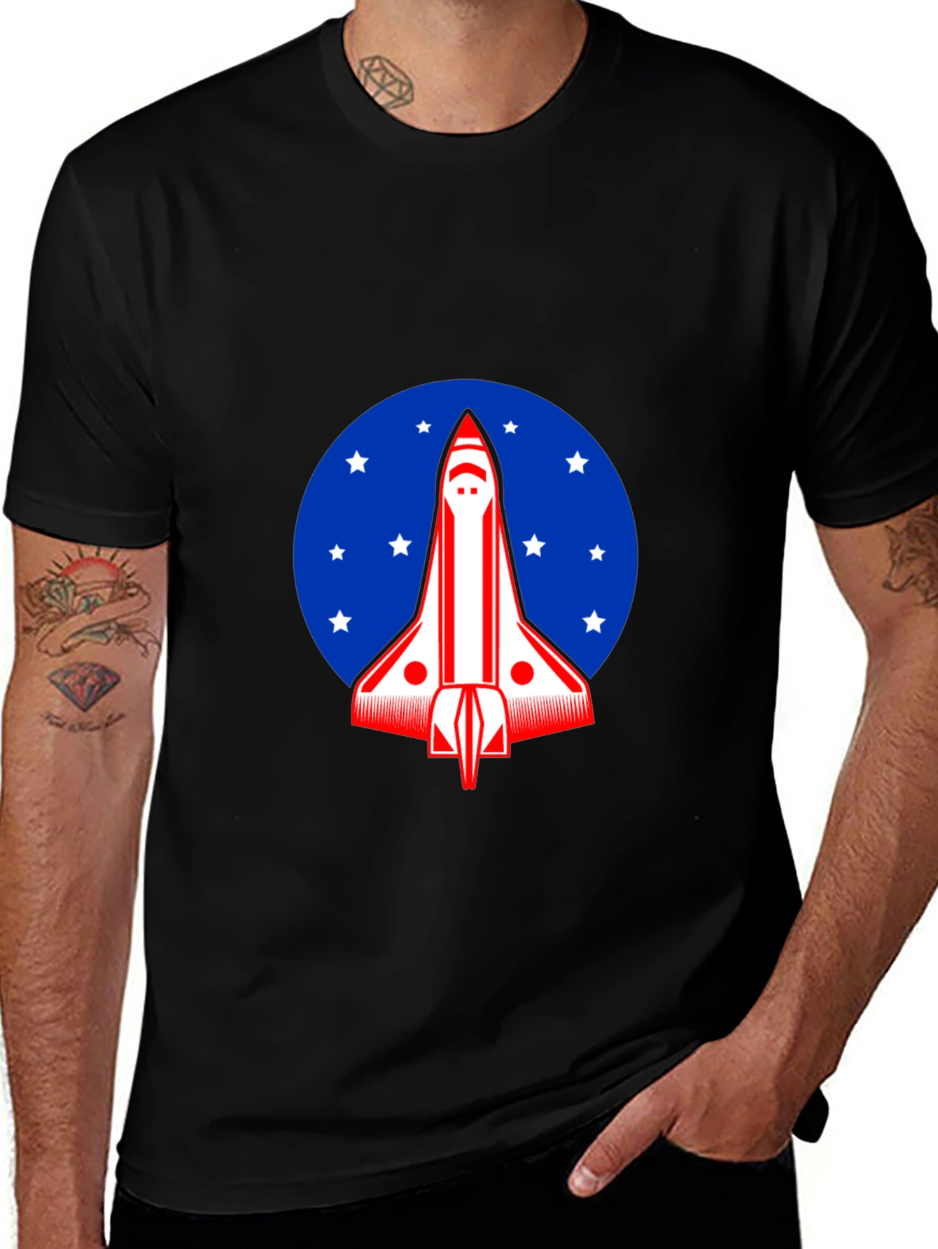 Space Shuttle Graphic Tee - Americana Design