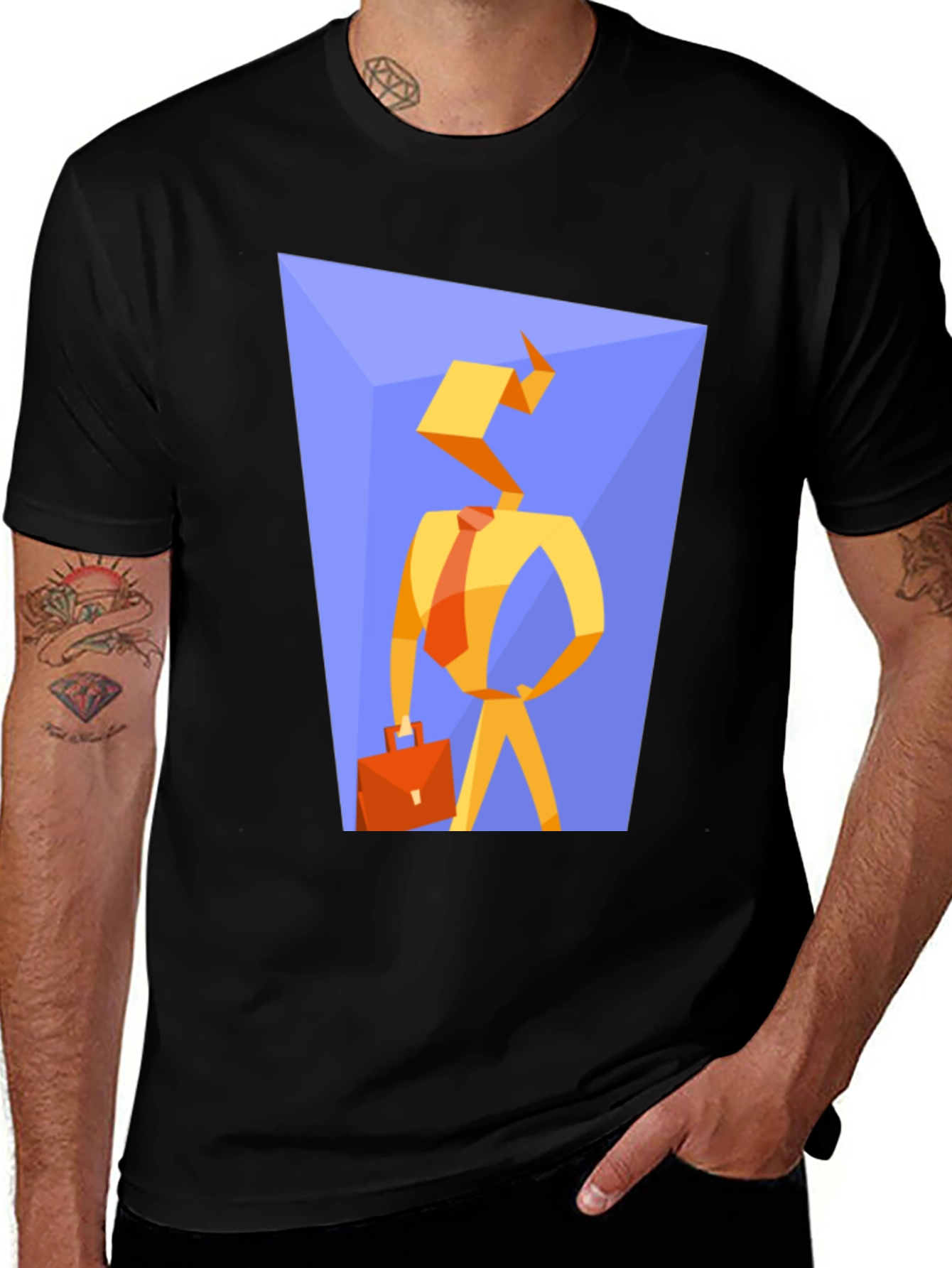 Variant 20 of Abstract Businessman Graphic Tee