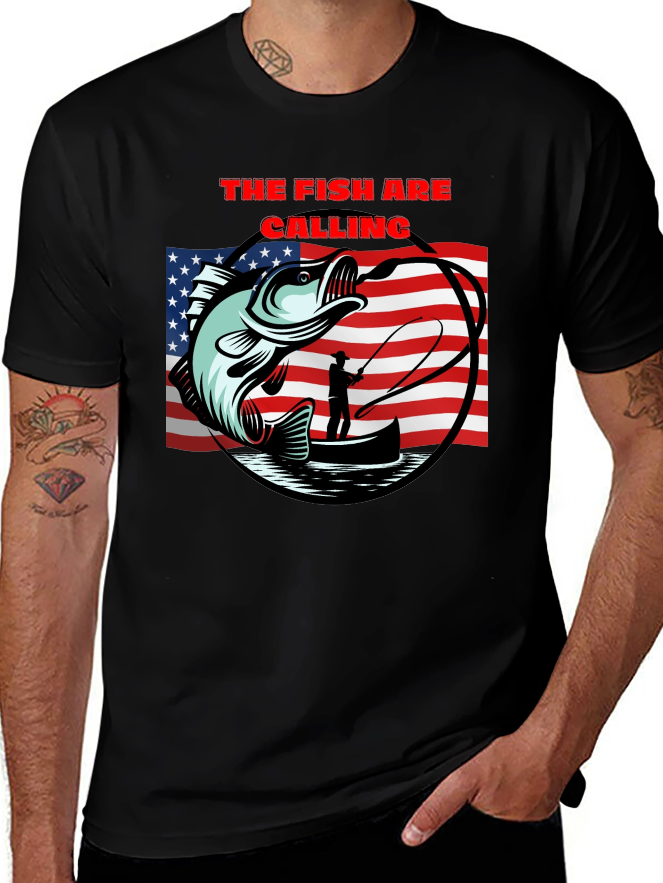 Variant 15 of The Fish Are Calling Black T-Shirt