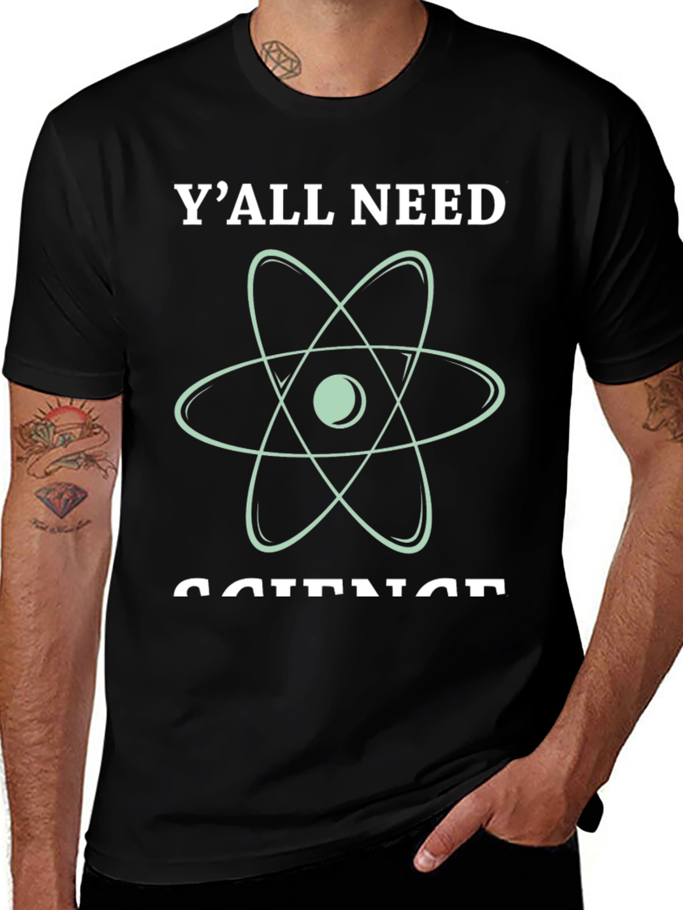 Variant 14 of Y'all Need Science T-Shirt Black