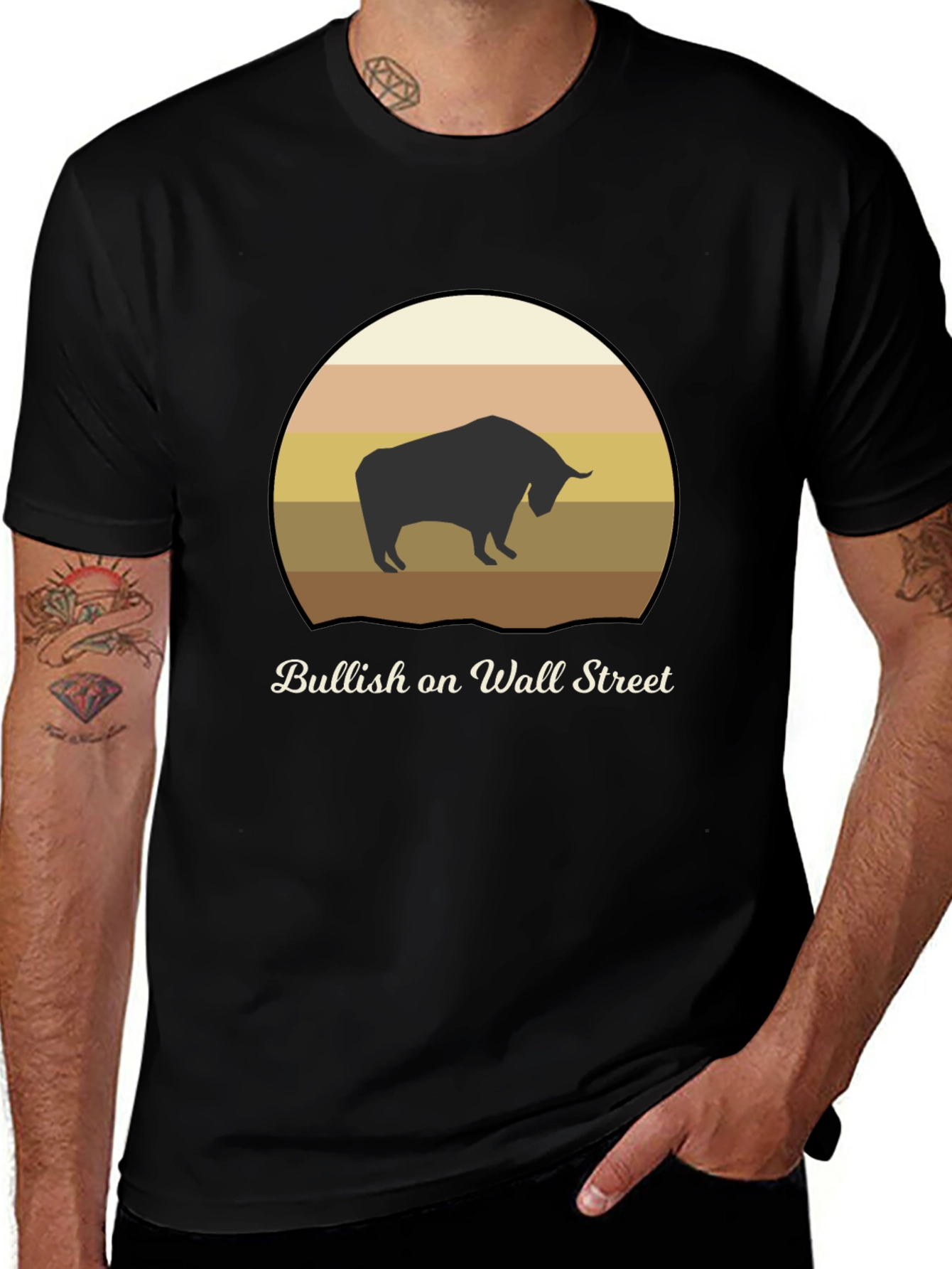 Variant 16 of Bullish on Wall Street Graphic Tee