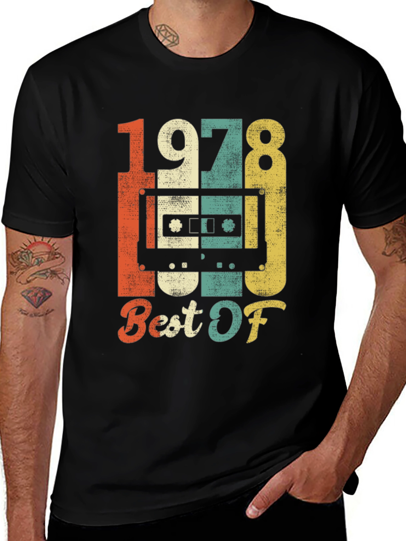 Variant 19 of Vintage 1978 Best Of Cassette Tape Graphic T-Shirt