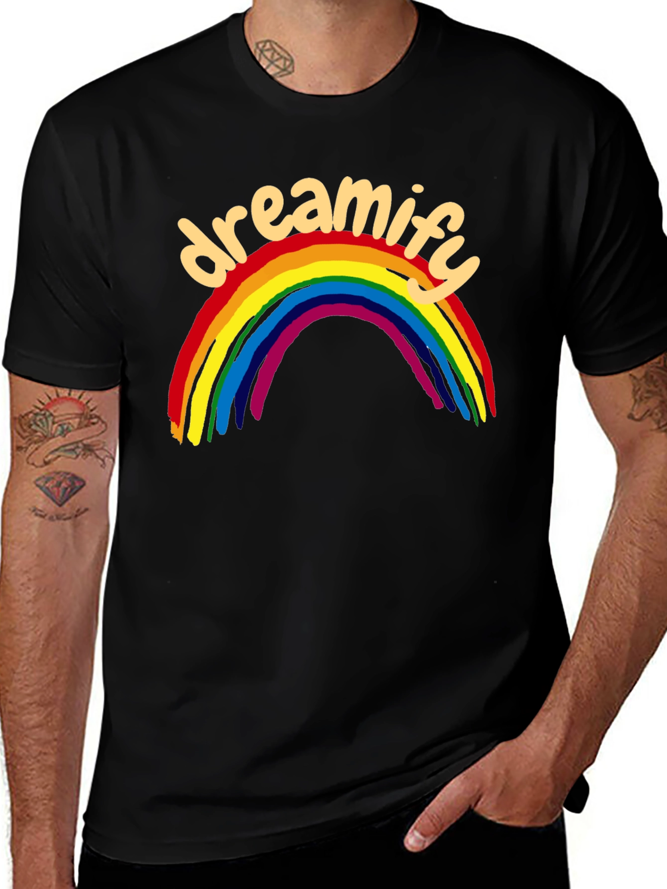 Variant 18 of Dreamify Rainbow Graphic Tee
